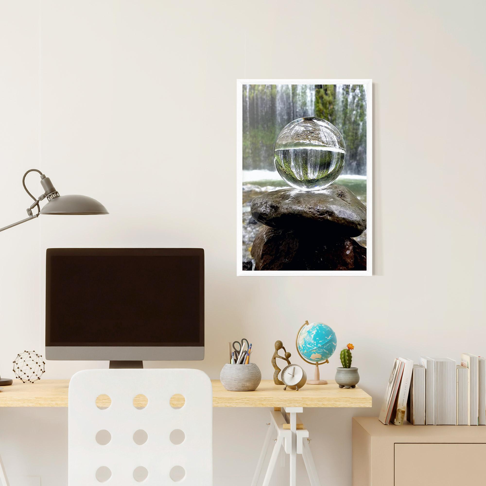 Gerahmte Poster Waterfall Sphere mockup 6