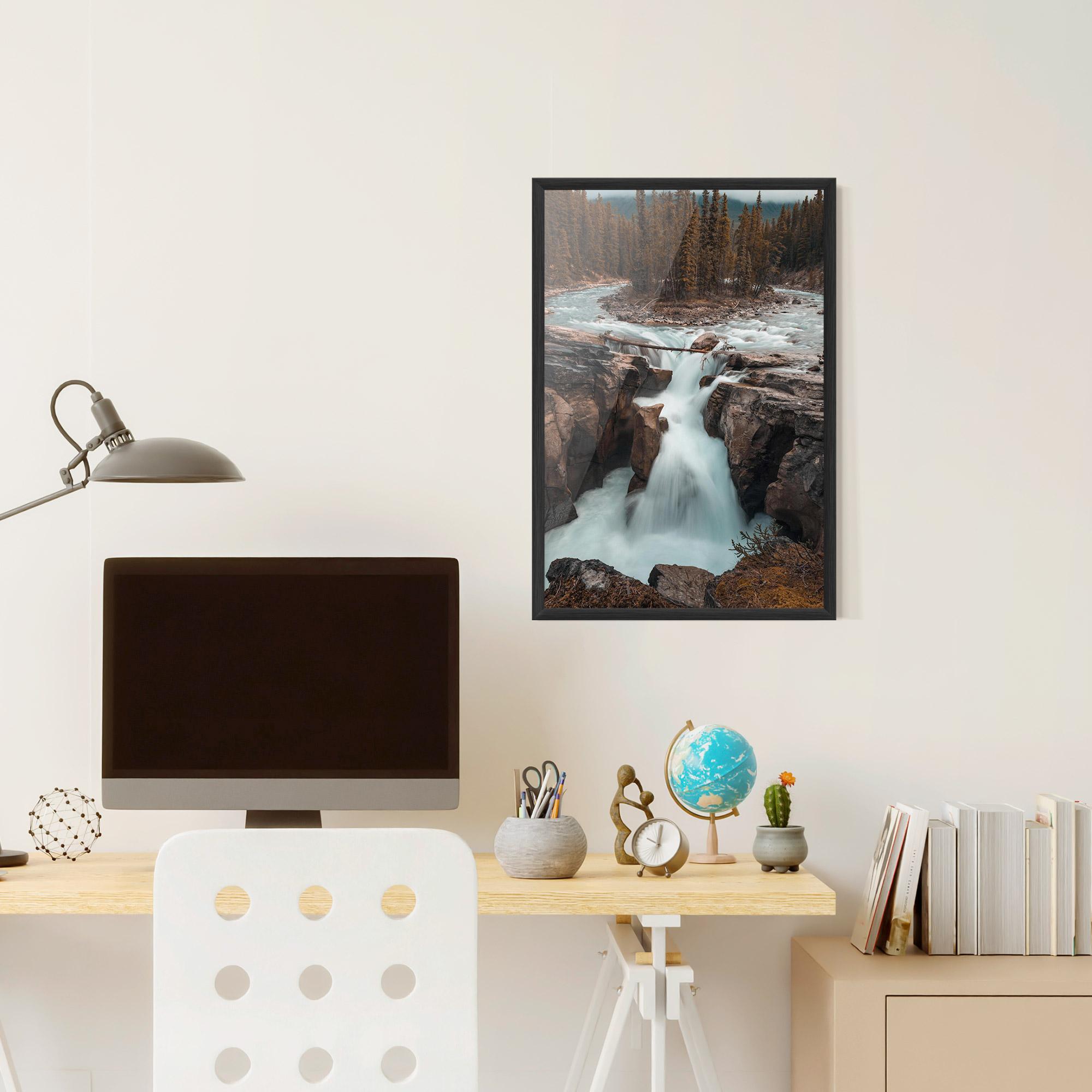 Gerahmte Poster Orange Trees Waterfall mockup 6