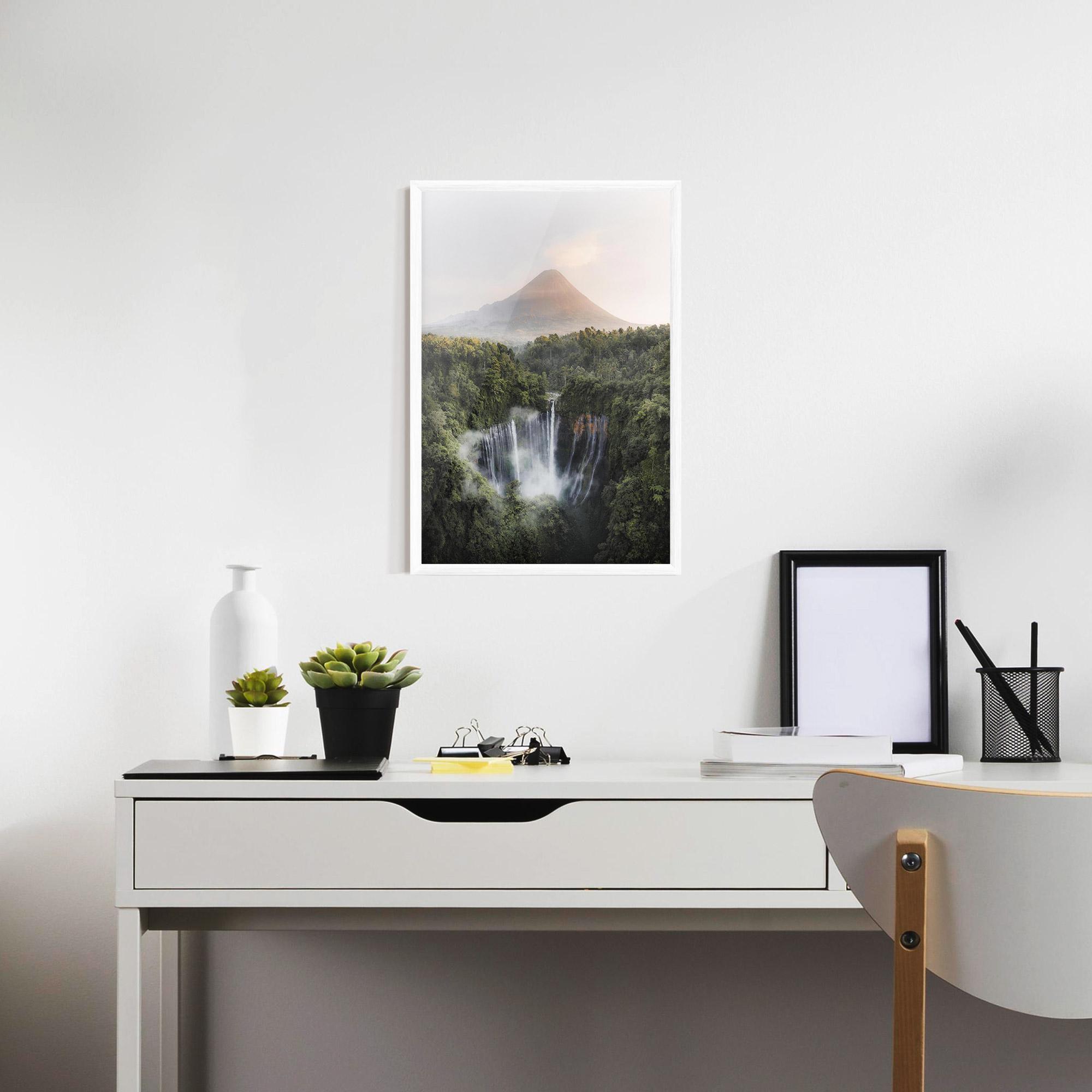 Gerahmte Poster Vulcano Waterfall mockup 7