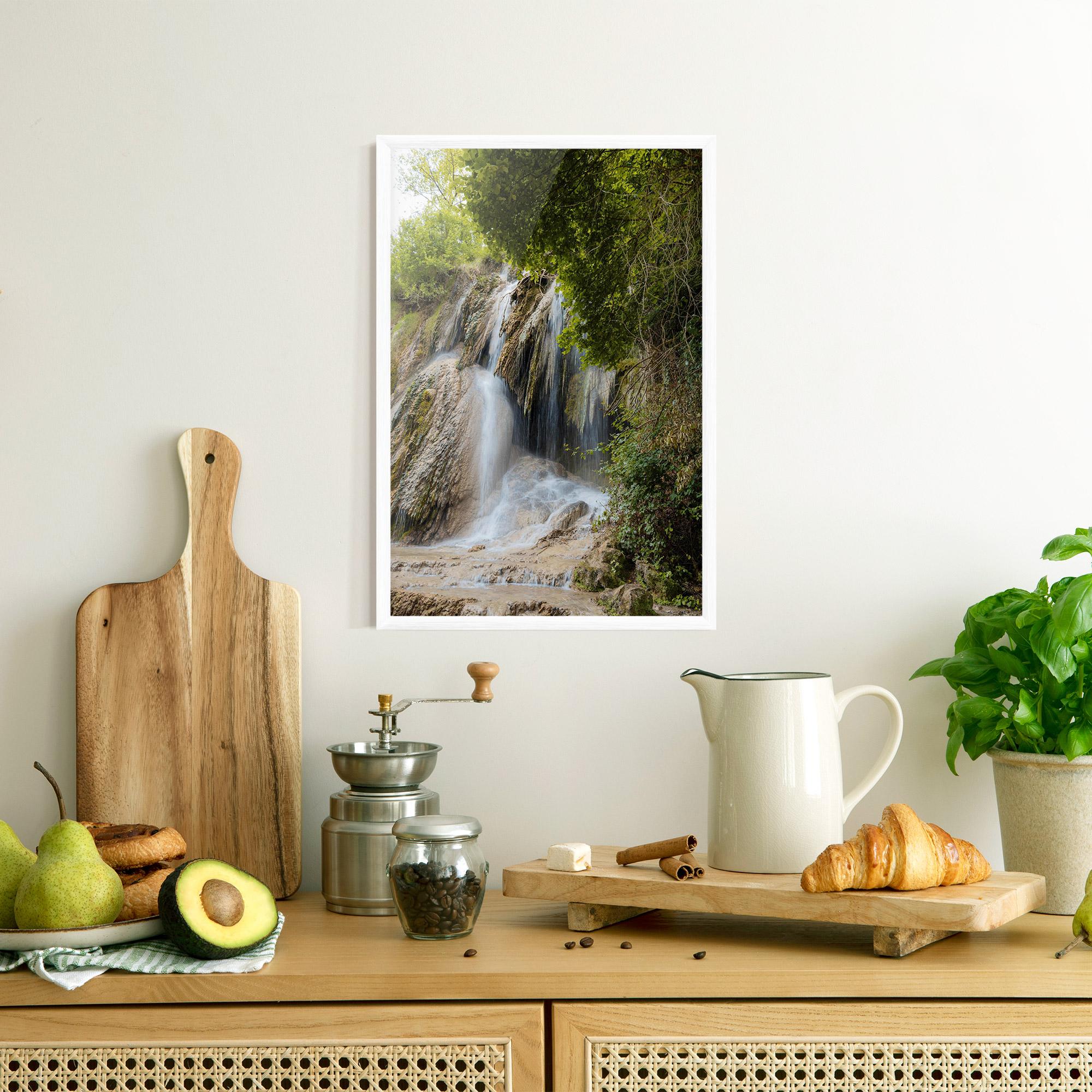 Gerahmte Poster Forest Waterfall View mockup 8