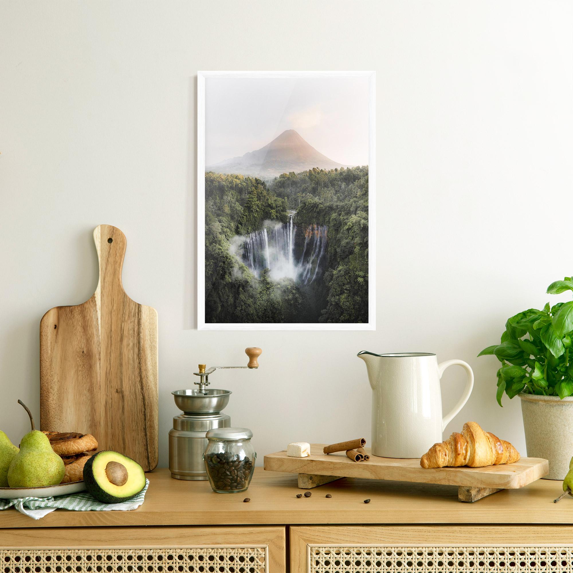 Gerahmte Poster Vulcano Waterfall mockup 8