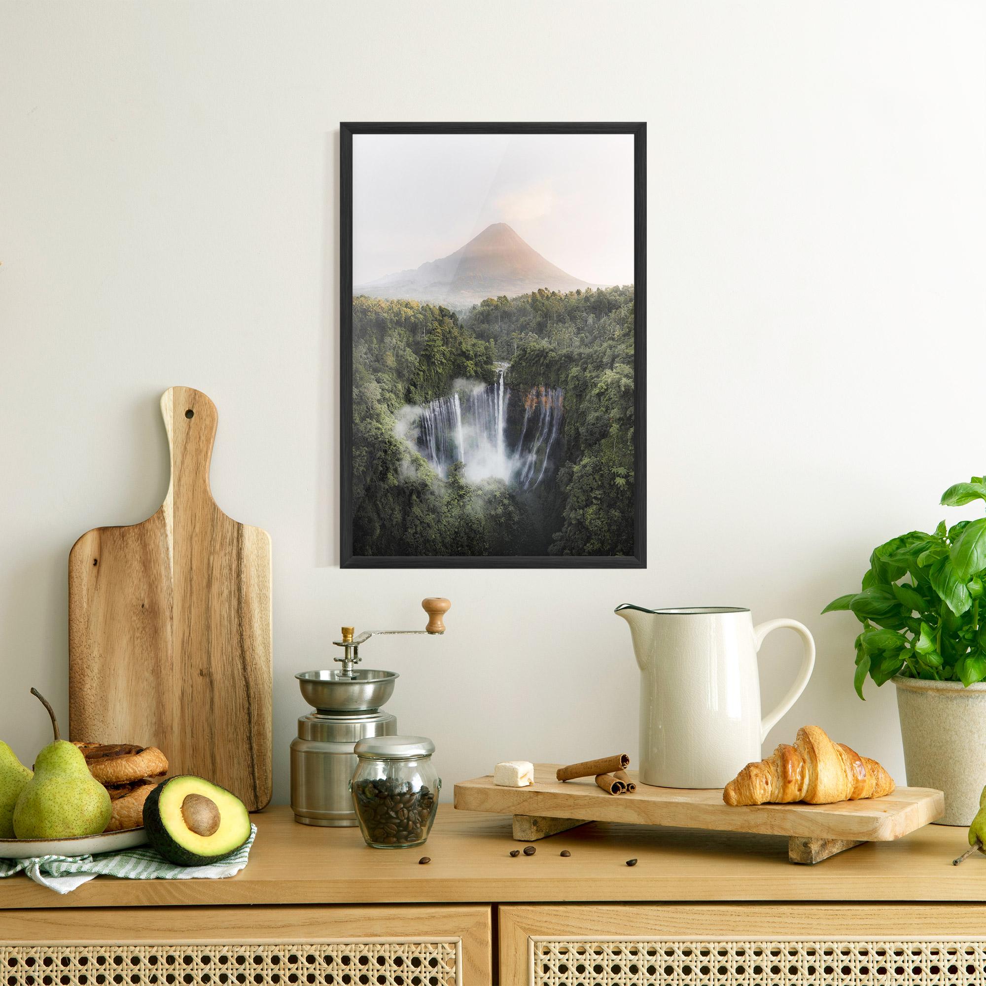 Gerahmte Poster Vulcano Waterfall mockup 8