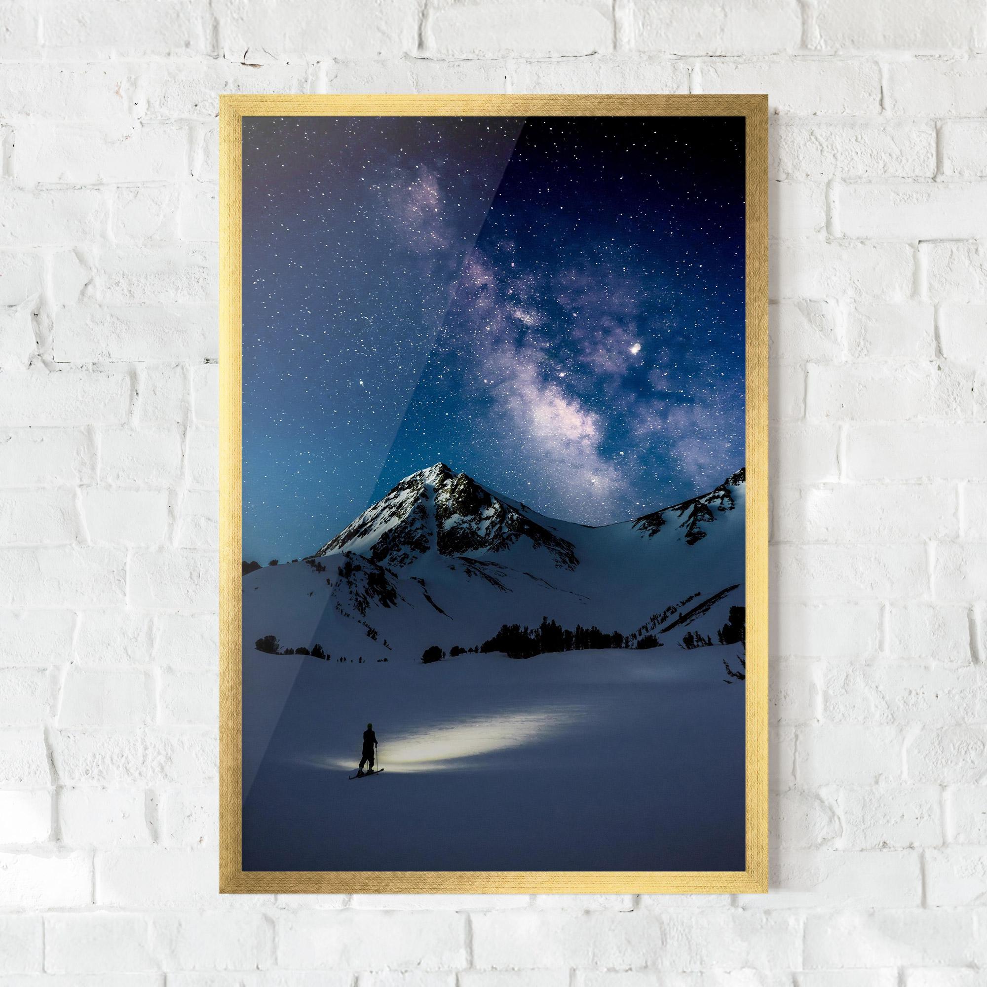 Gerahmte Poster Pretty Sky Winter mockup 0