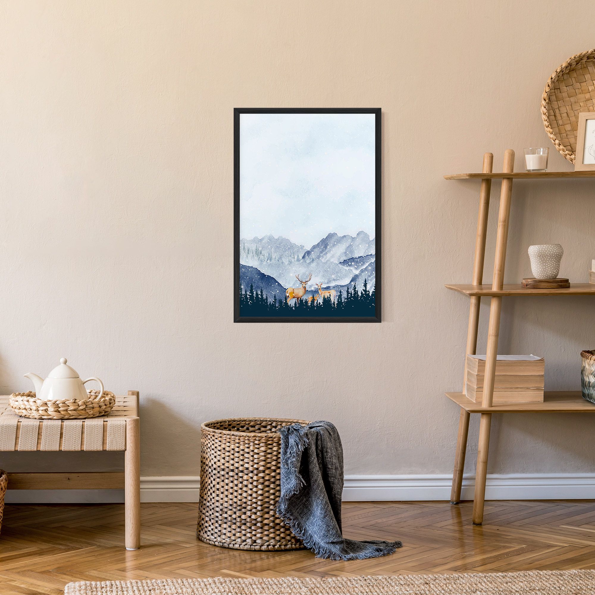 Winter Deers mockup 9