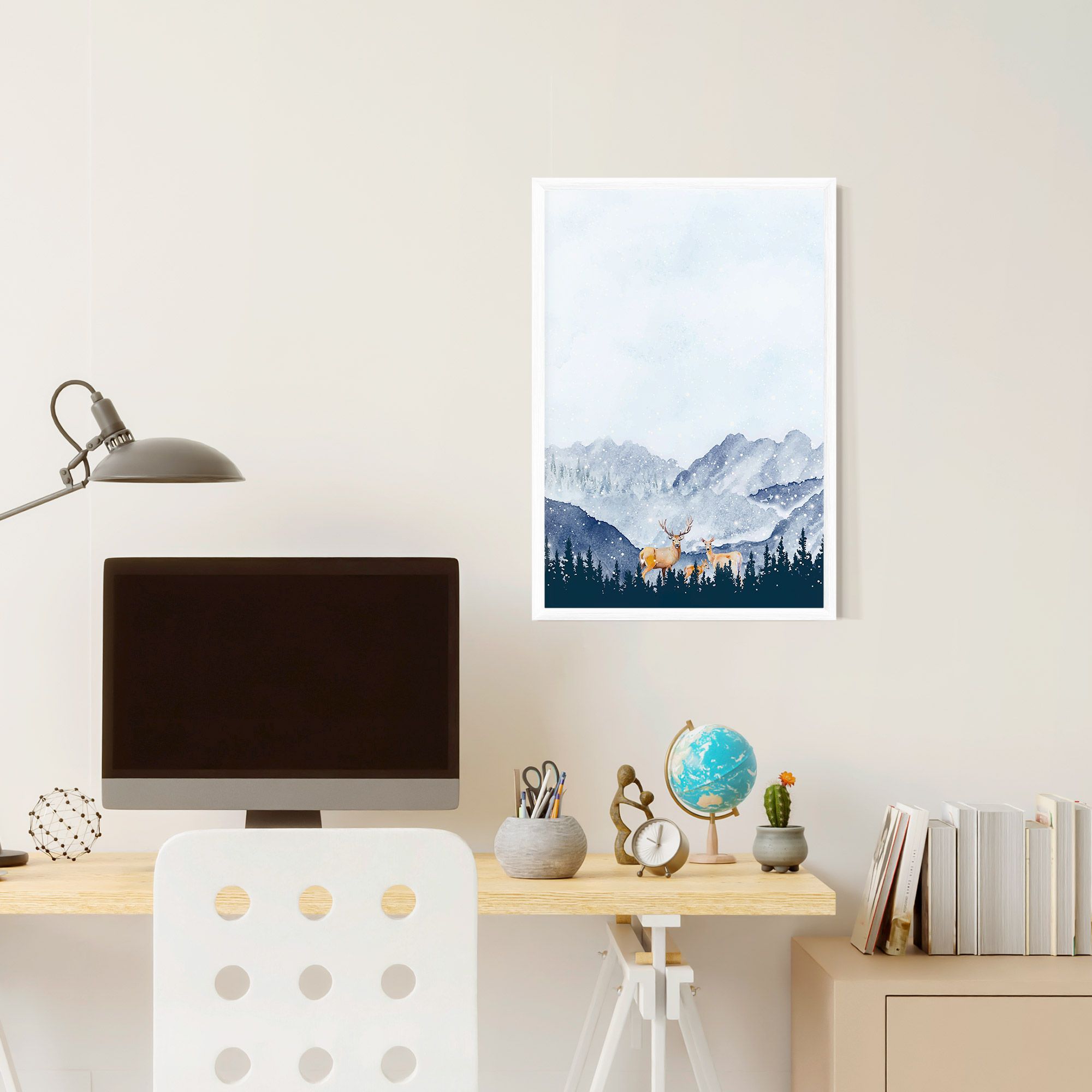 Winter Deers mockup 6