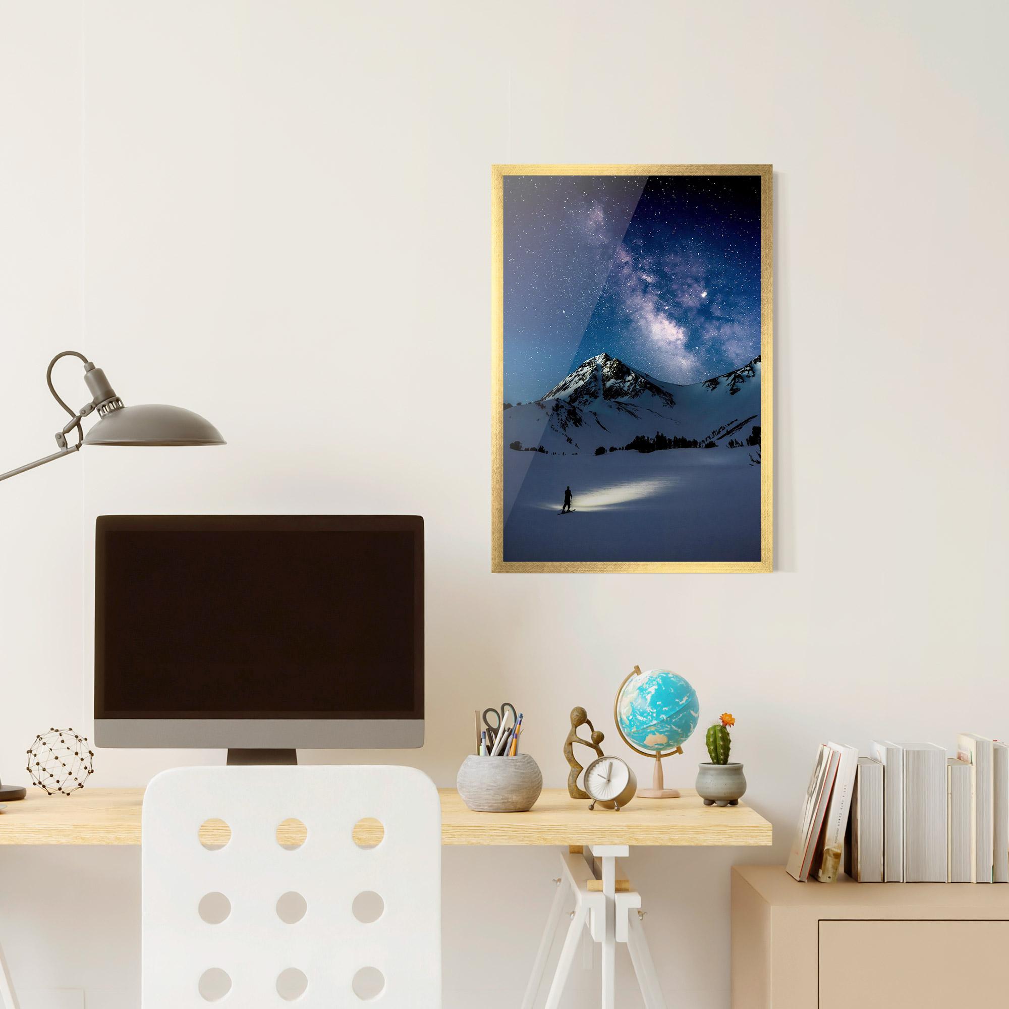 Gerahmte Poster Pretty Sky Winter mockup 6