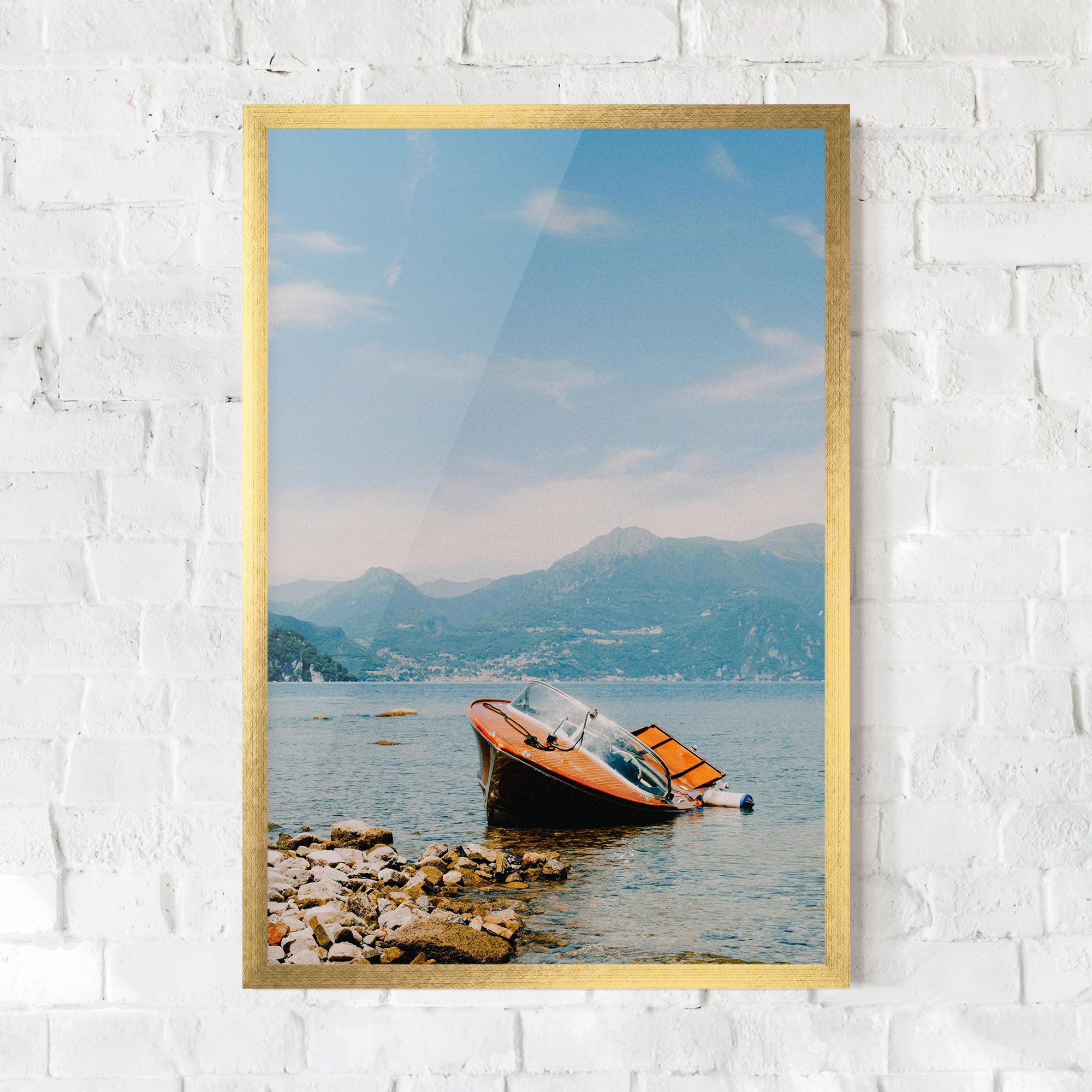 Boat On The Lake mockup 0