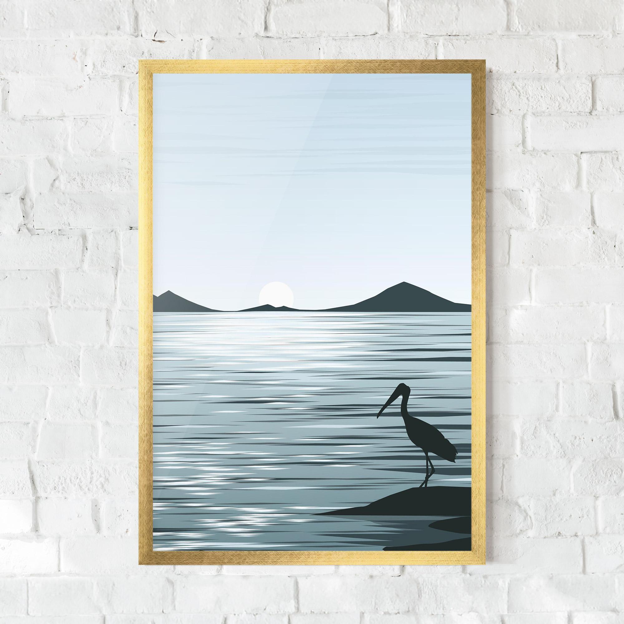 Gerahmte Poster Sparkling Lake mockup 0