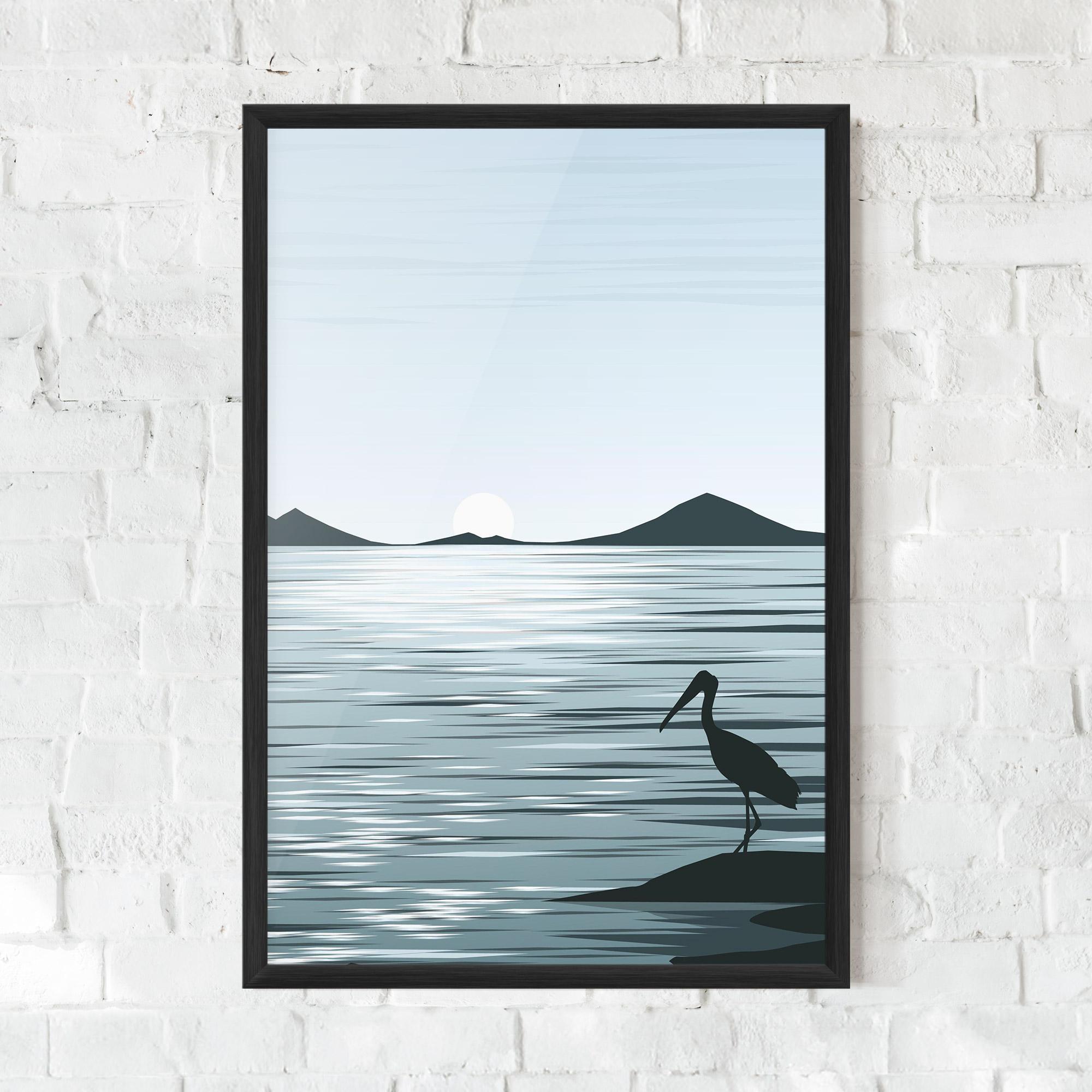 Gerahmte Poster Sparkling Lake mockup 0