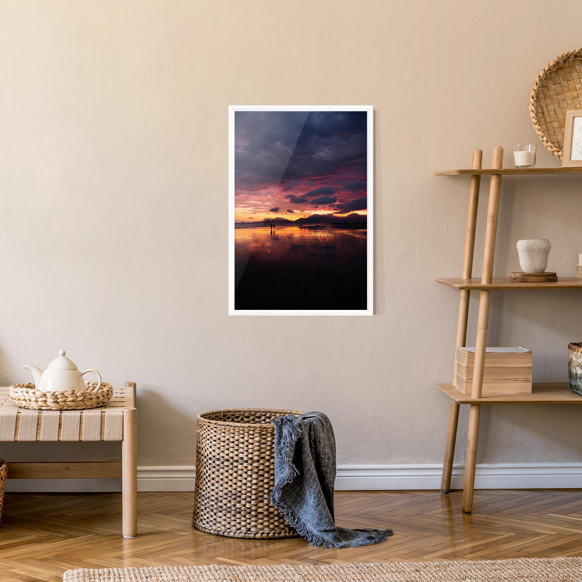 Gerahmte Poster Beach At Sunset mockup 9