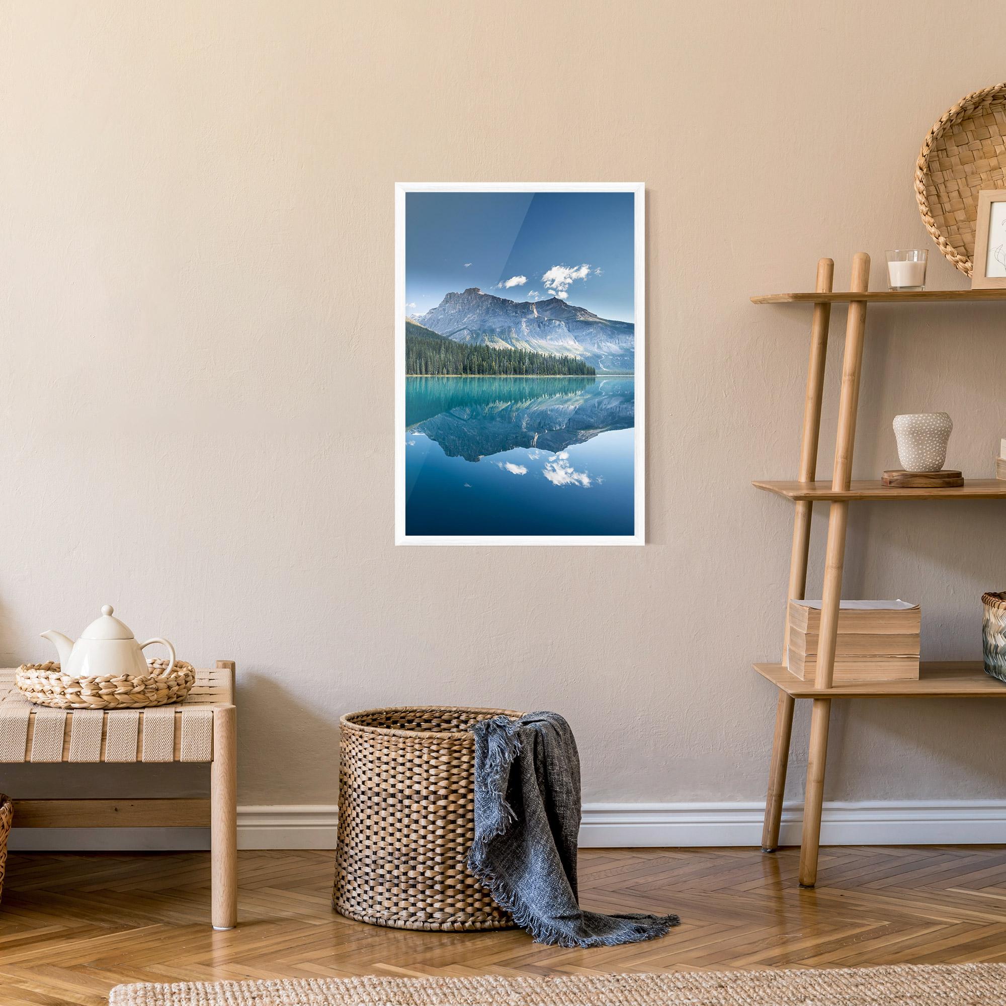 Gerahmte Poster Blue Mountain Lake mockup 9