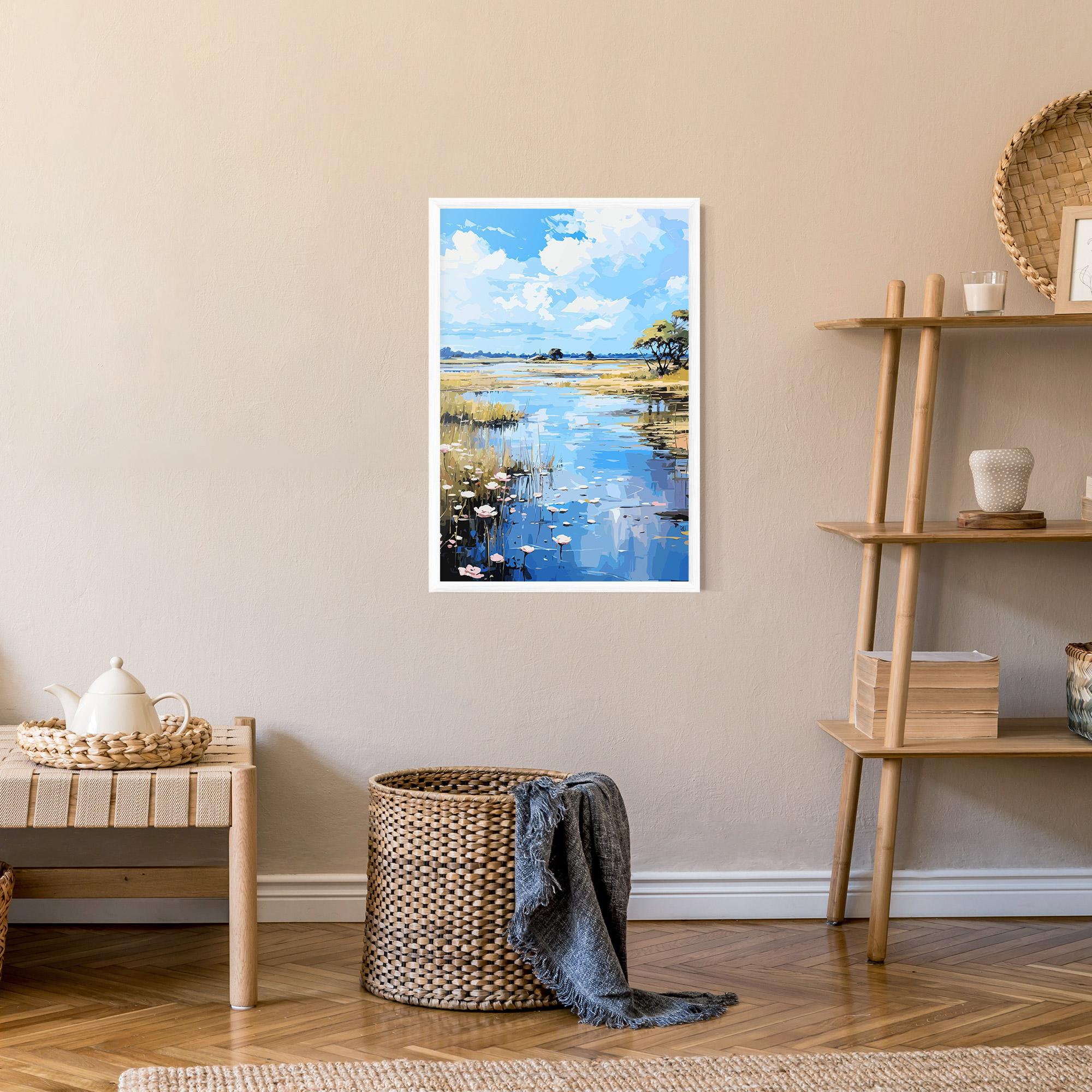 Gerahmte Poster Riverside Flowers mockup 9