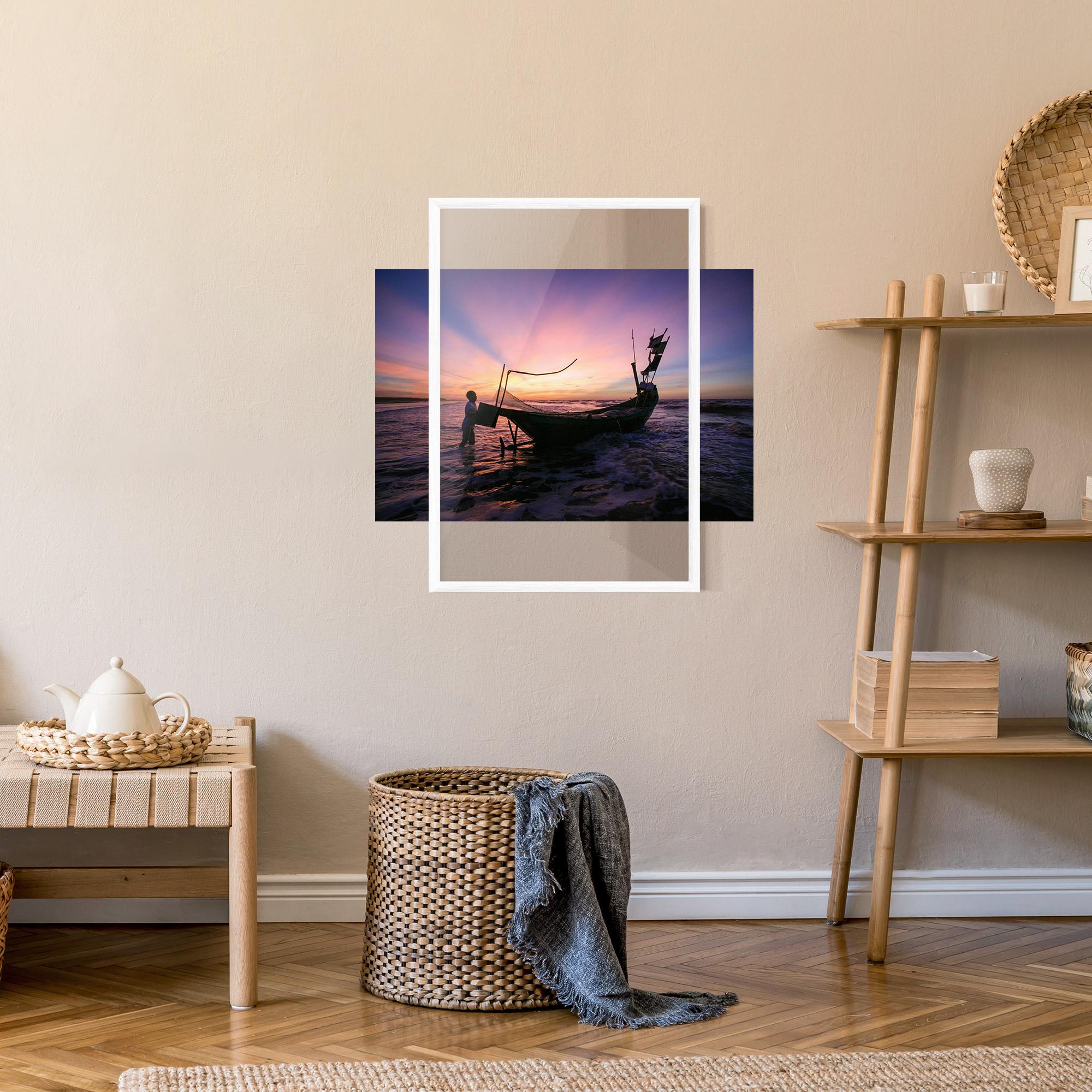 Gerahmte Poster Sailor At Dawn mockup 9