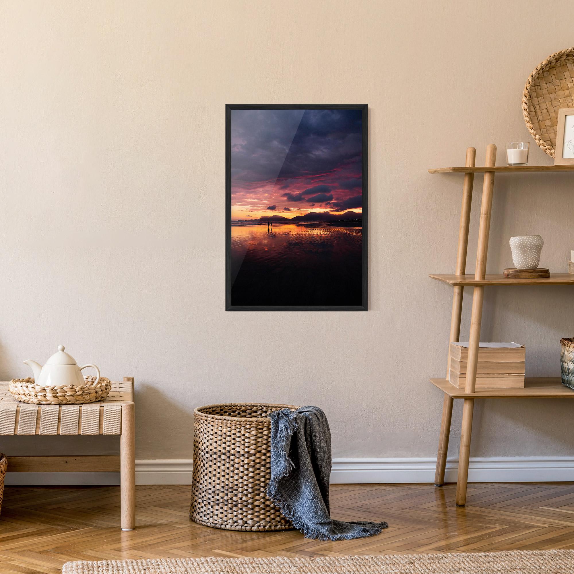 Gerahmte Poster Beach At Sunset mockup 9