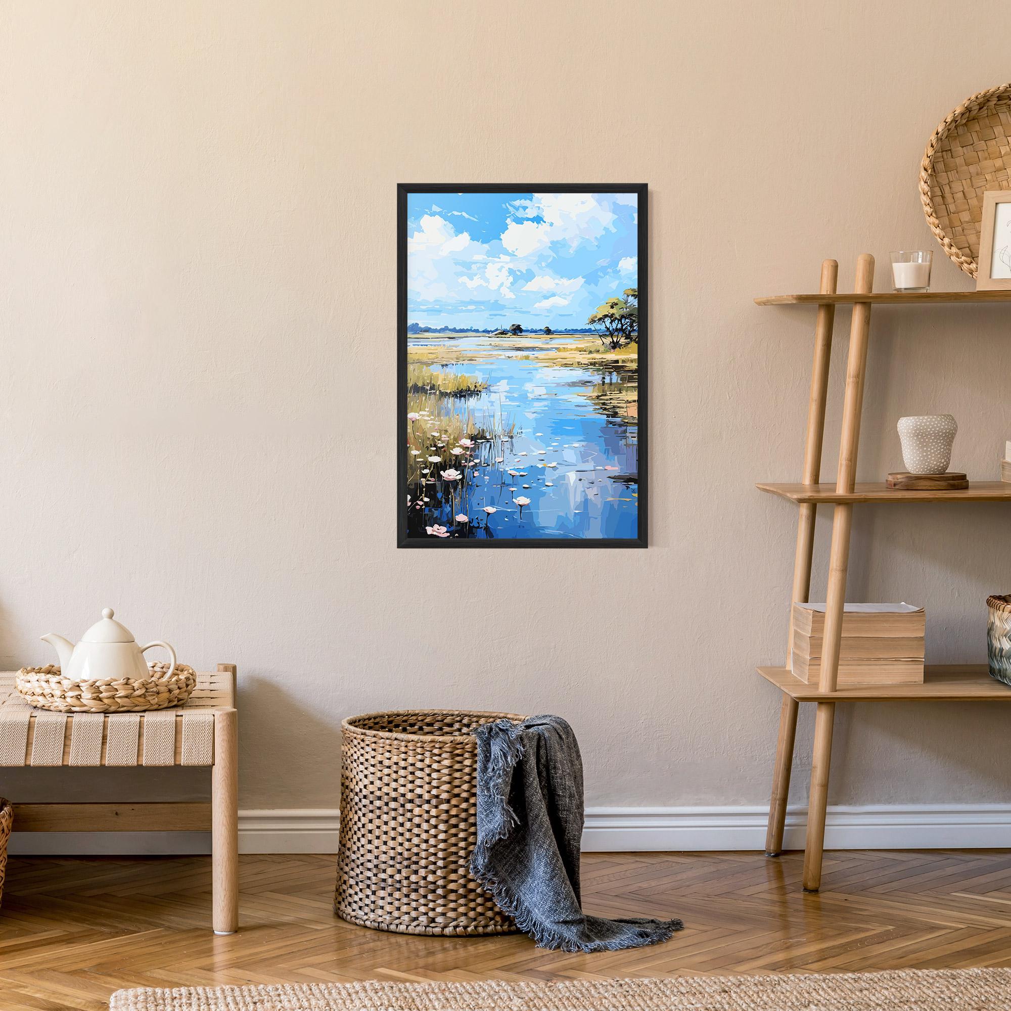 Gerahmte Poster Riverside Flowers mockup 9