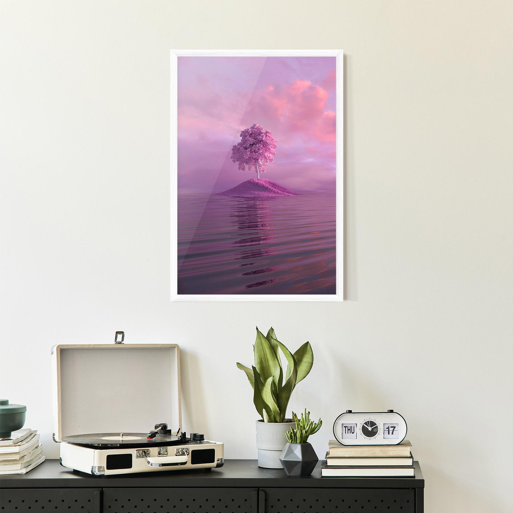 Gerahmte Poster Pink Landscape mockup 2