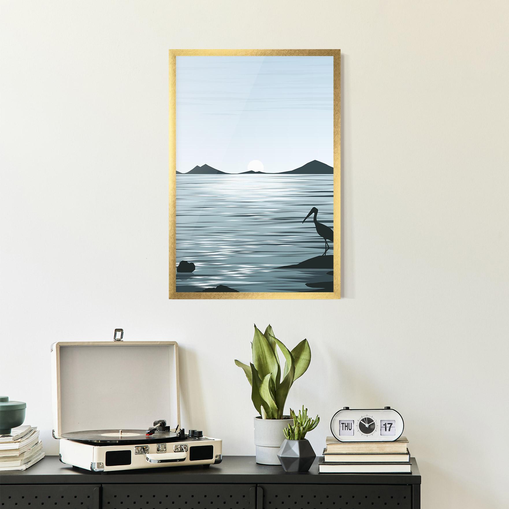 Gerahmte Poster Sparkling_lake_view mockup 2