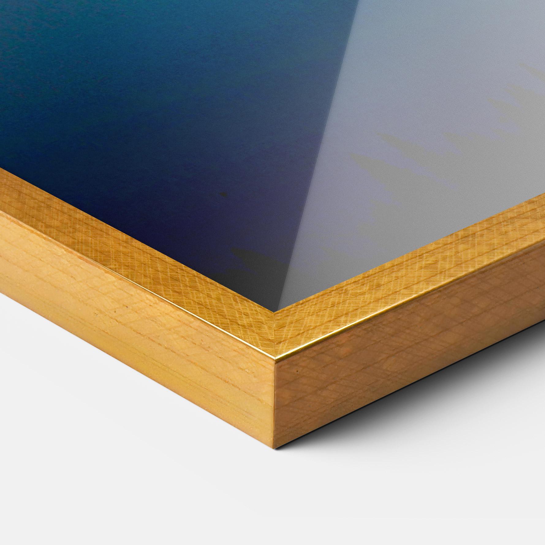 Gerahmte Poster Blue Sky Lake mockup 3