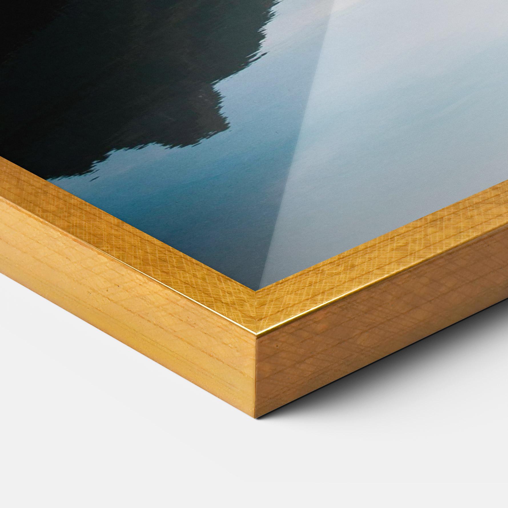 Gerahmte Poster Foggy Blue Light mockup 3