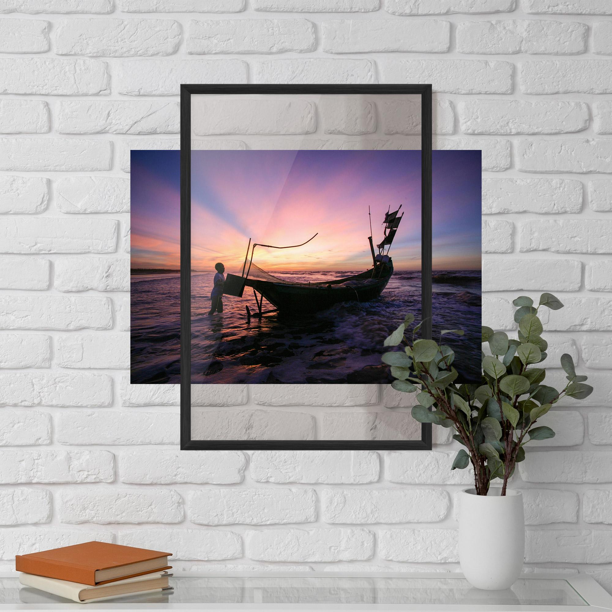 Gerahmte Poster Sailor At Dawn mockup 5