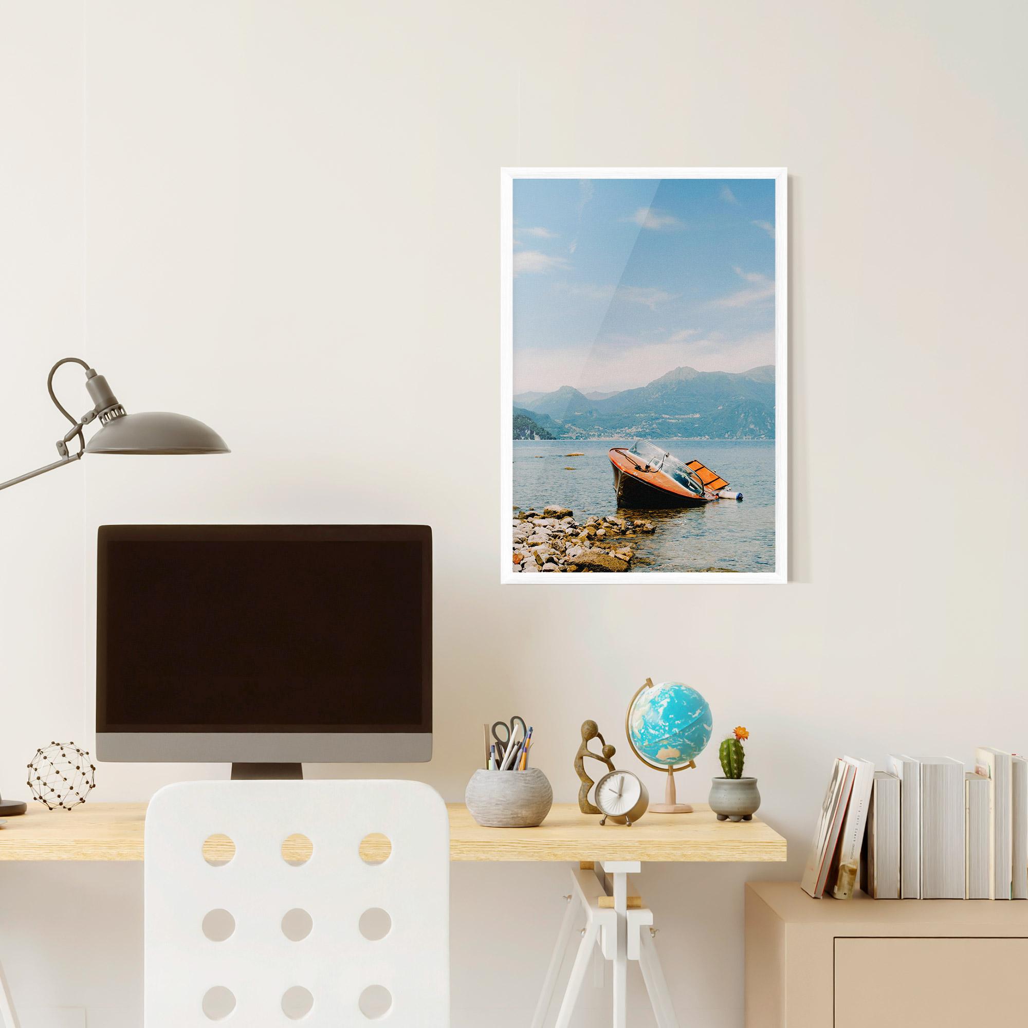 Gerahmte Poster Boat On The Lake mockup 6