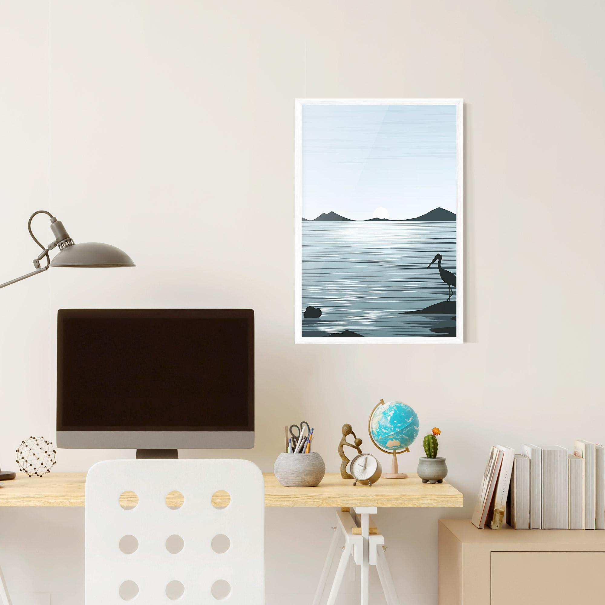 Gerahmte Poster Sparkling_lake_view mockup 6