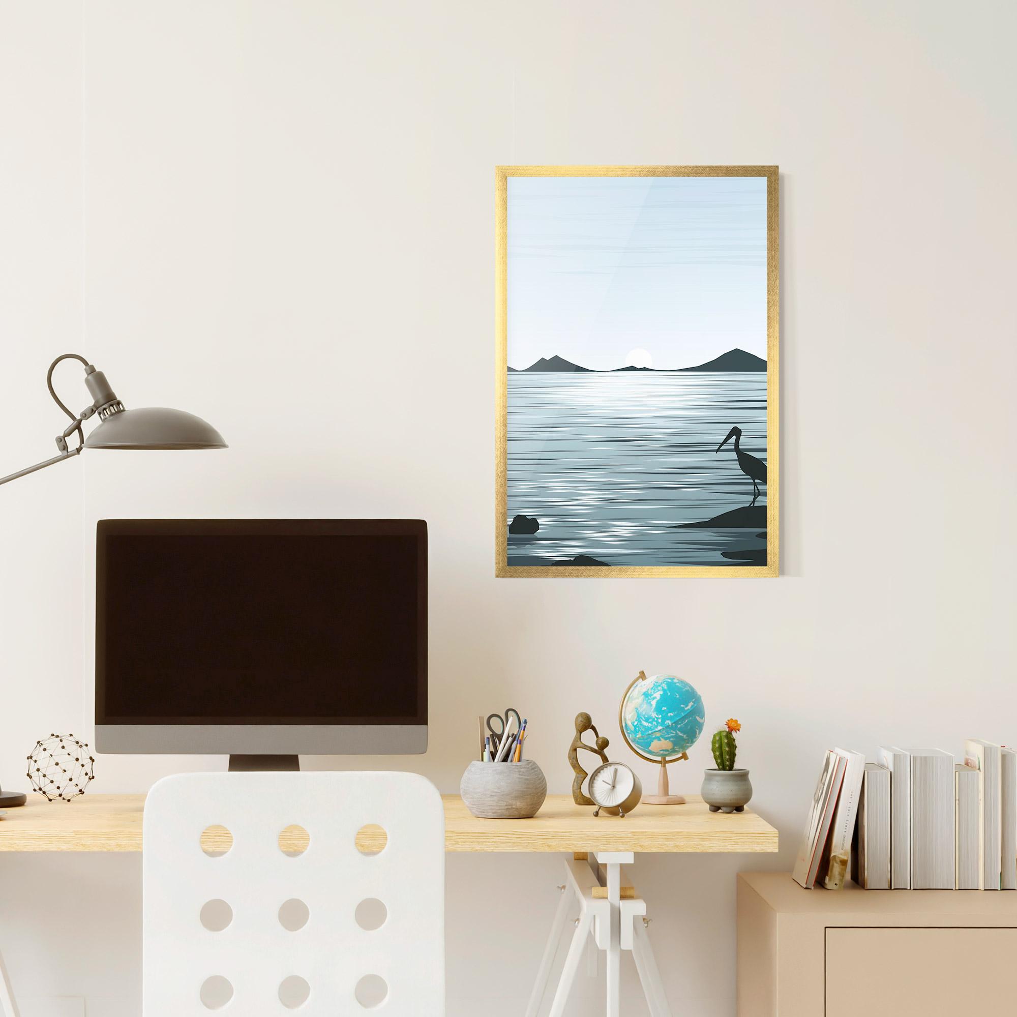 Gerahmte Poster Sparkling_lake_view mockup 6