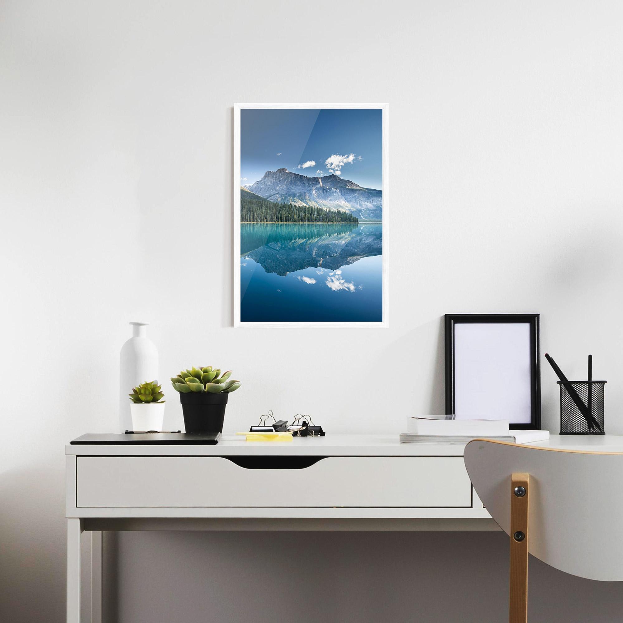 Gerahmte Poster Blue Mountain Lake mockup 7