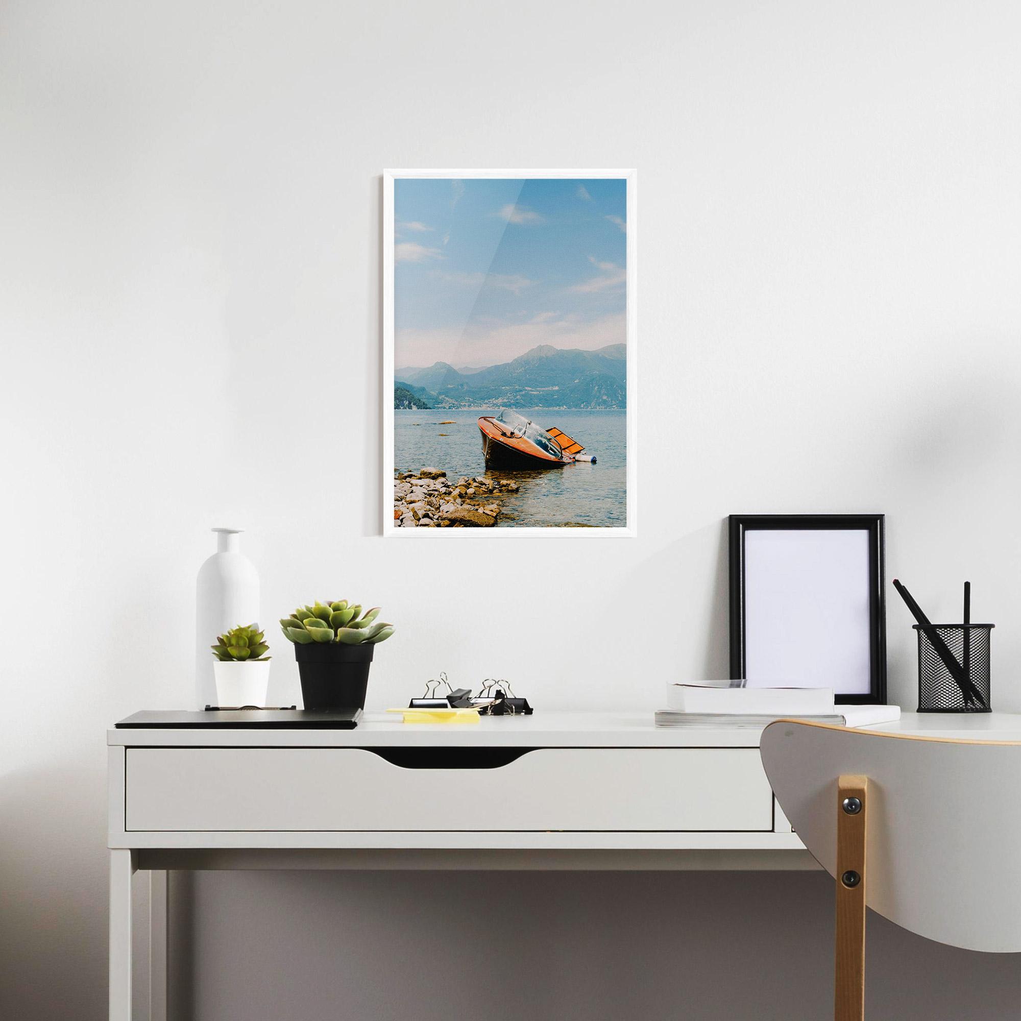 Gerahmte Poster Boat On The Lake mockup 7