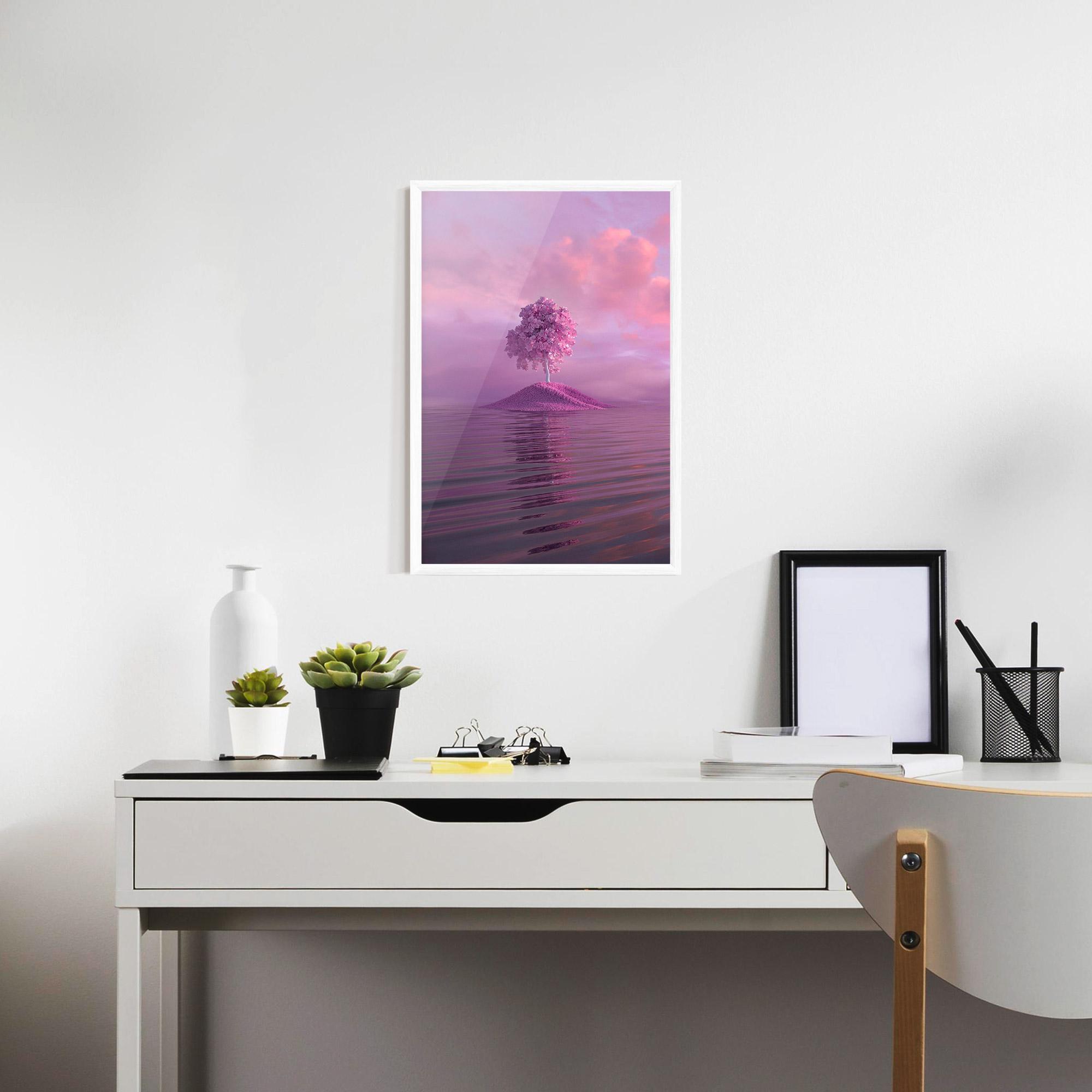 Gerahmte Poster Pink Landscape mockup 7