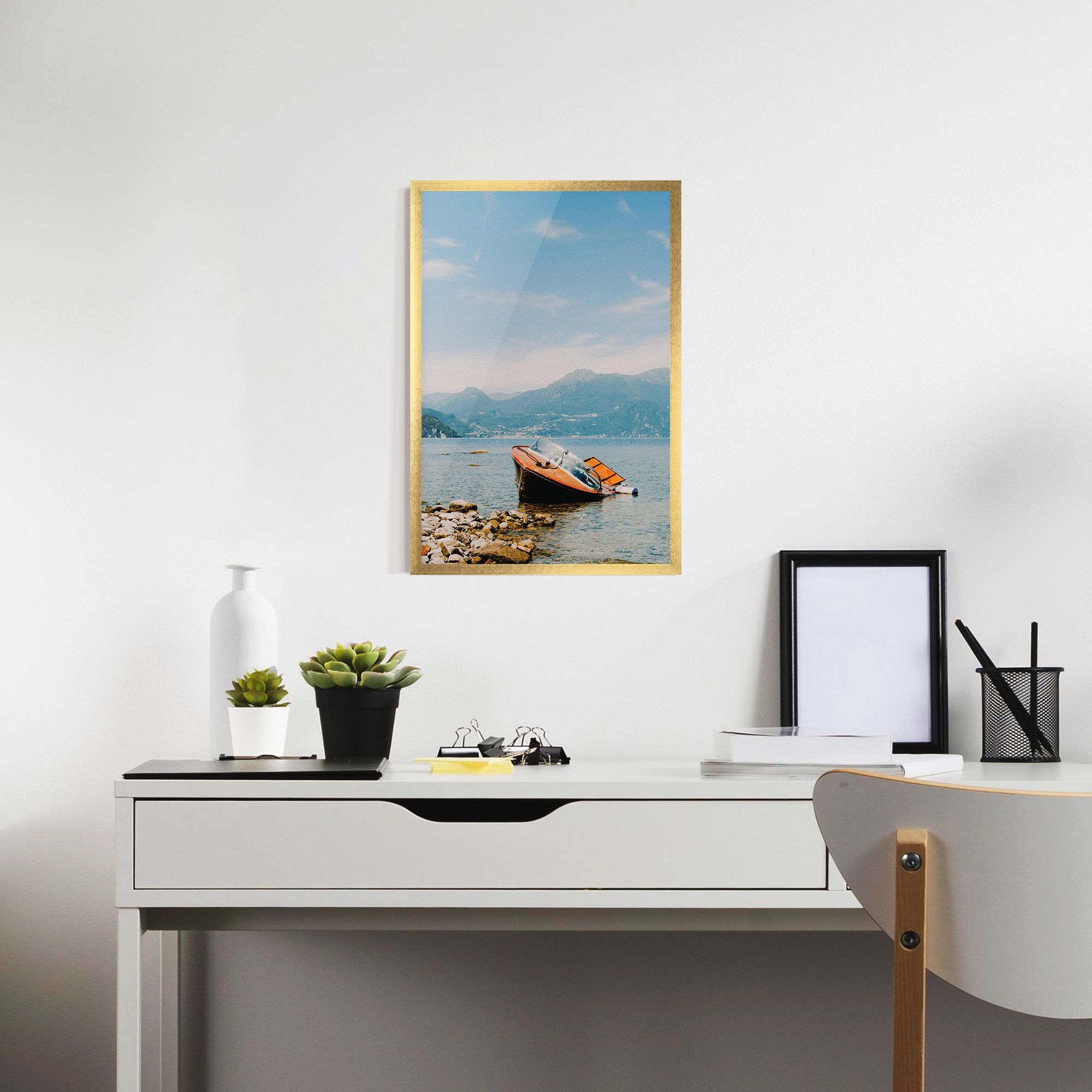 Boat On The Lake mockup 7