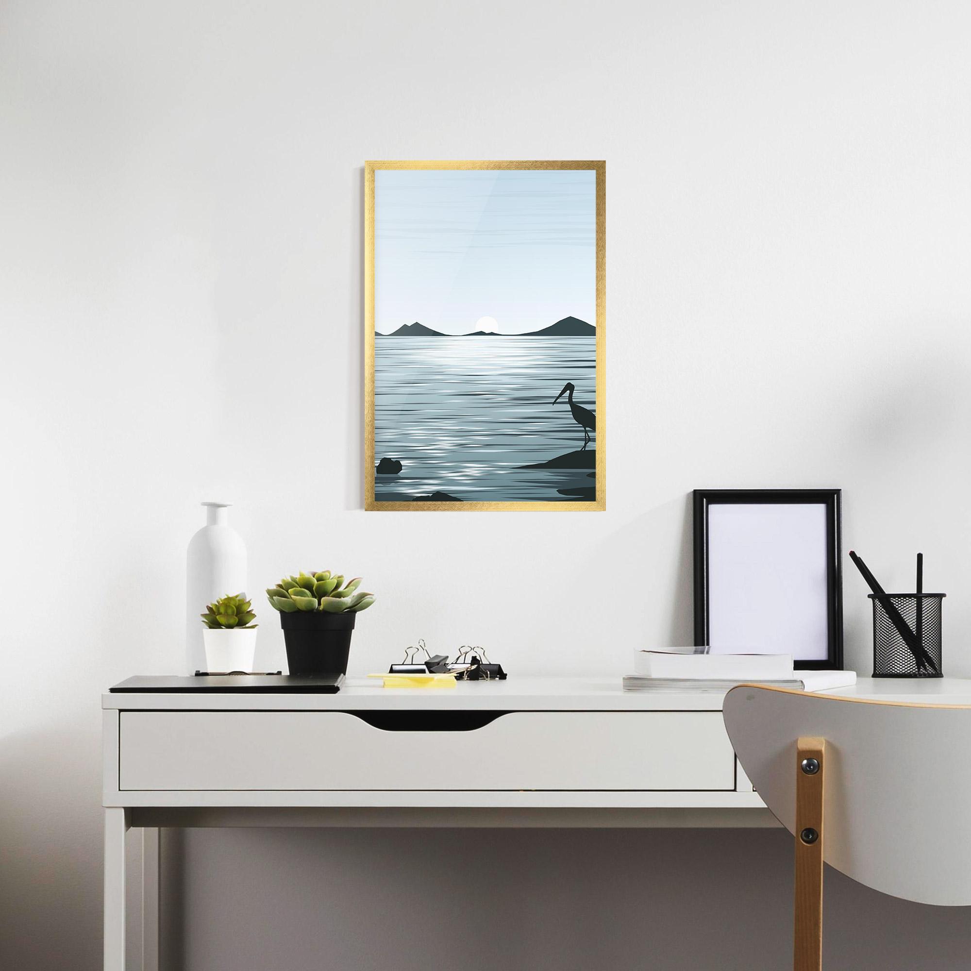 Gerahmte Poster Sparkling_lake_view mockup 7