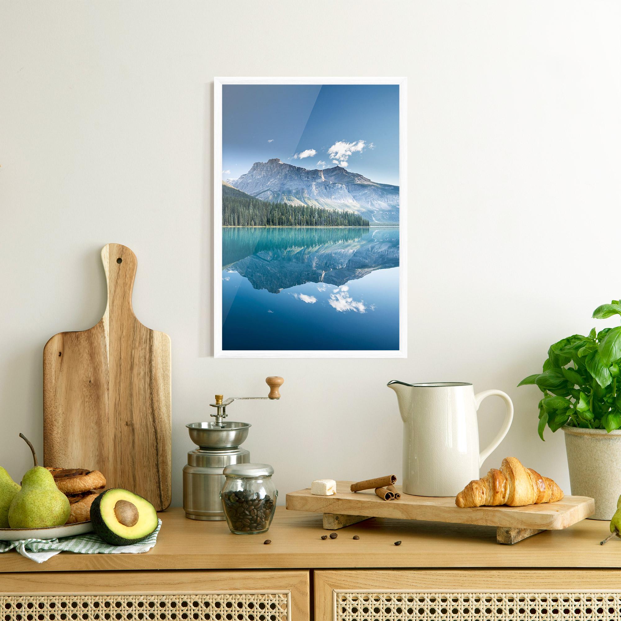 Gerahmte Poster Blue Mountain Lake mockup 8