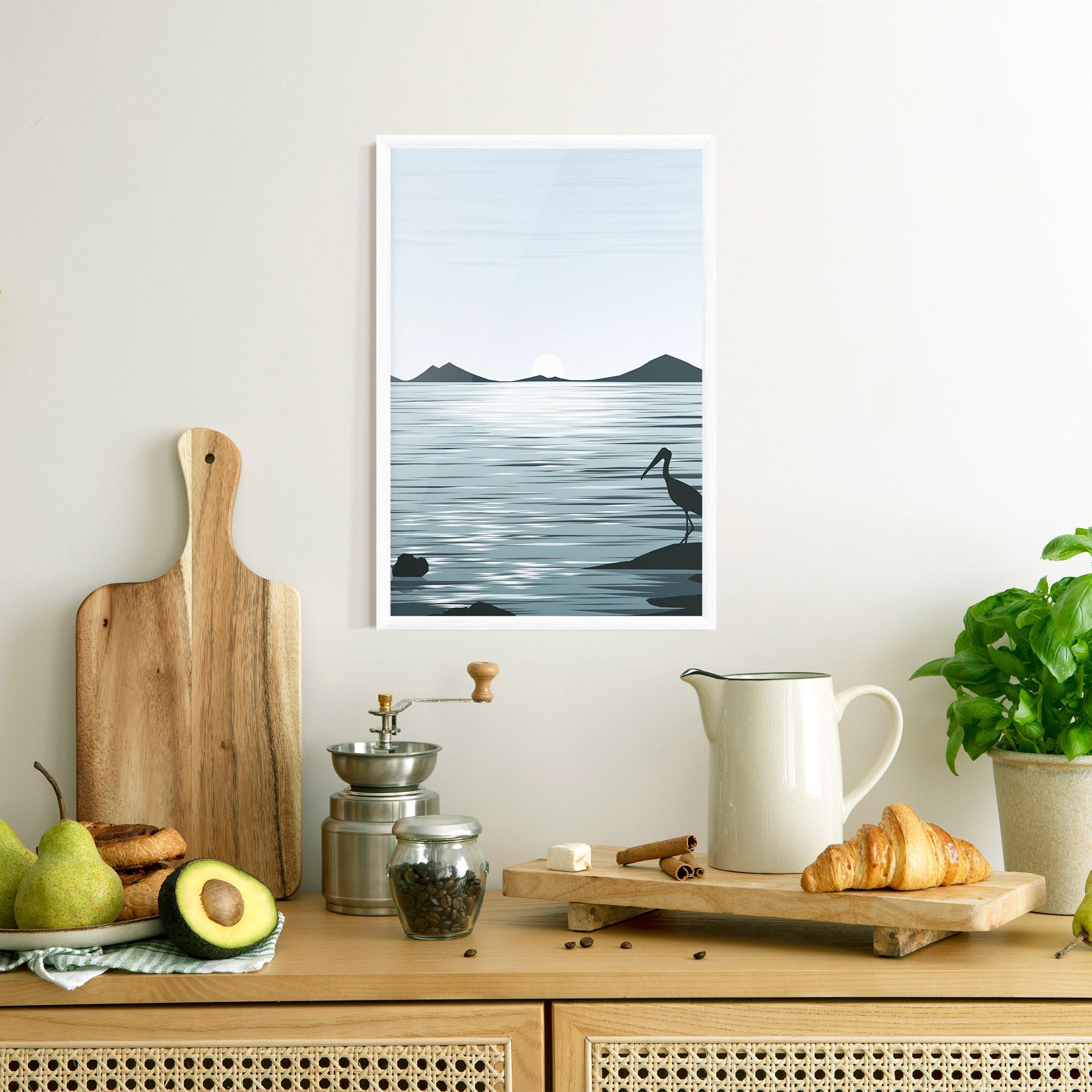 Gerahmte Poster Sparkling_lake_view mockup 8