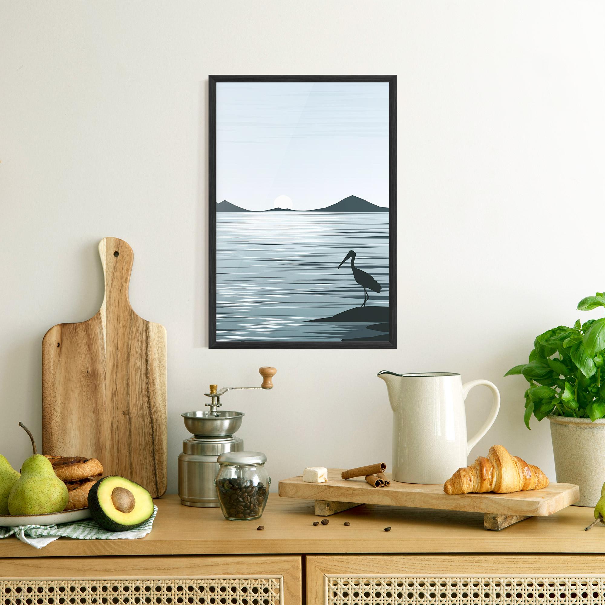 Gerahmte Poster Sparkling Lake mockup 8