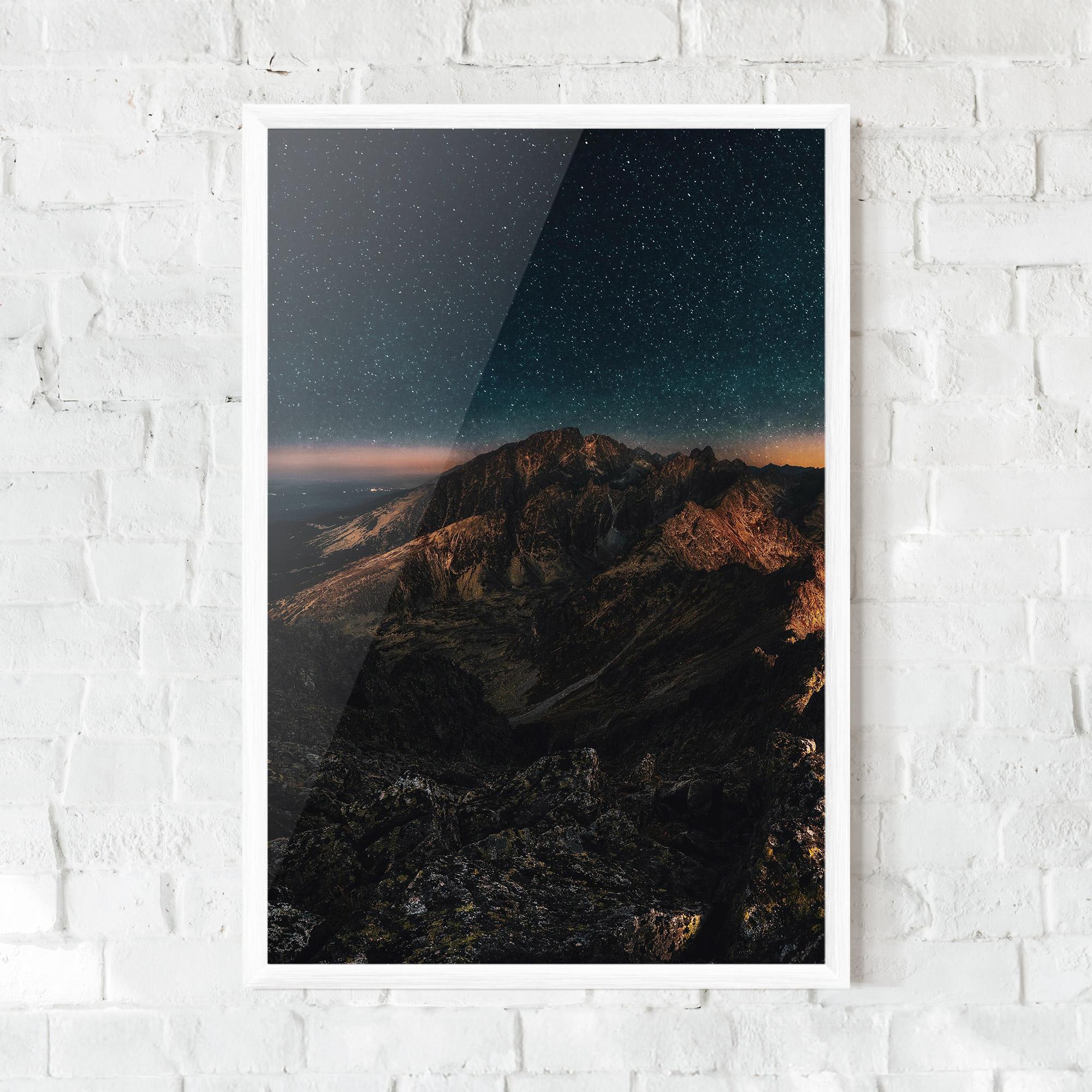 Gerahmte Poster Mountain Sky mockup 0