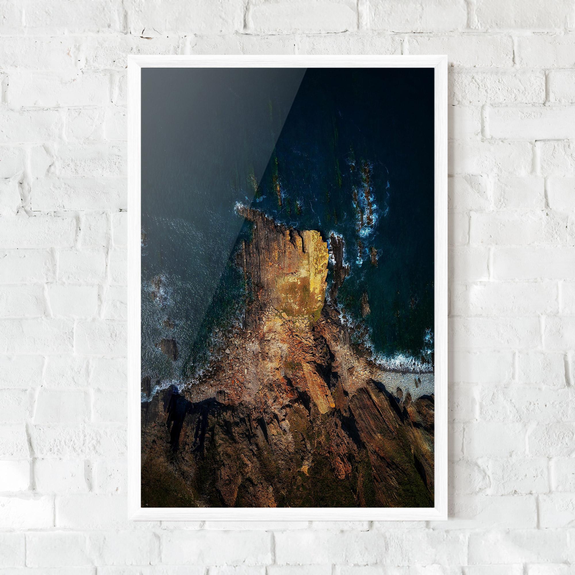 Gerahmte Poster Rocks And Water mockup 0