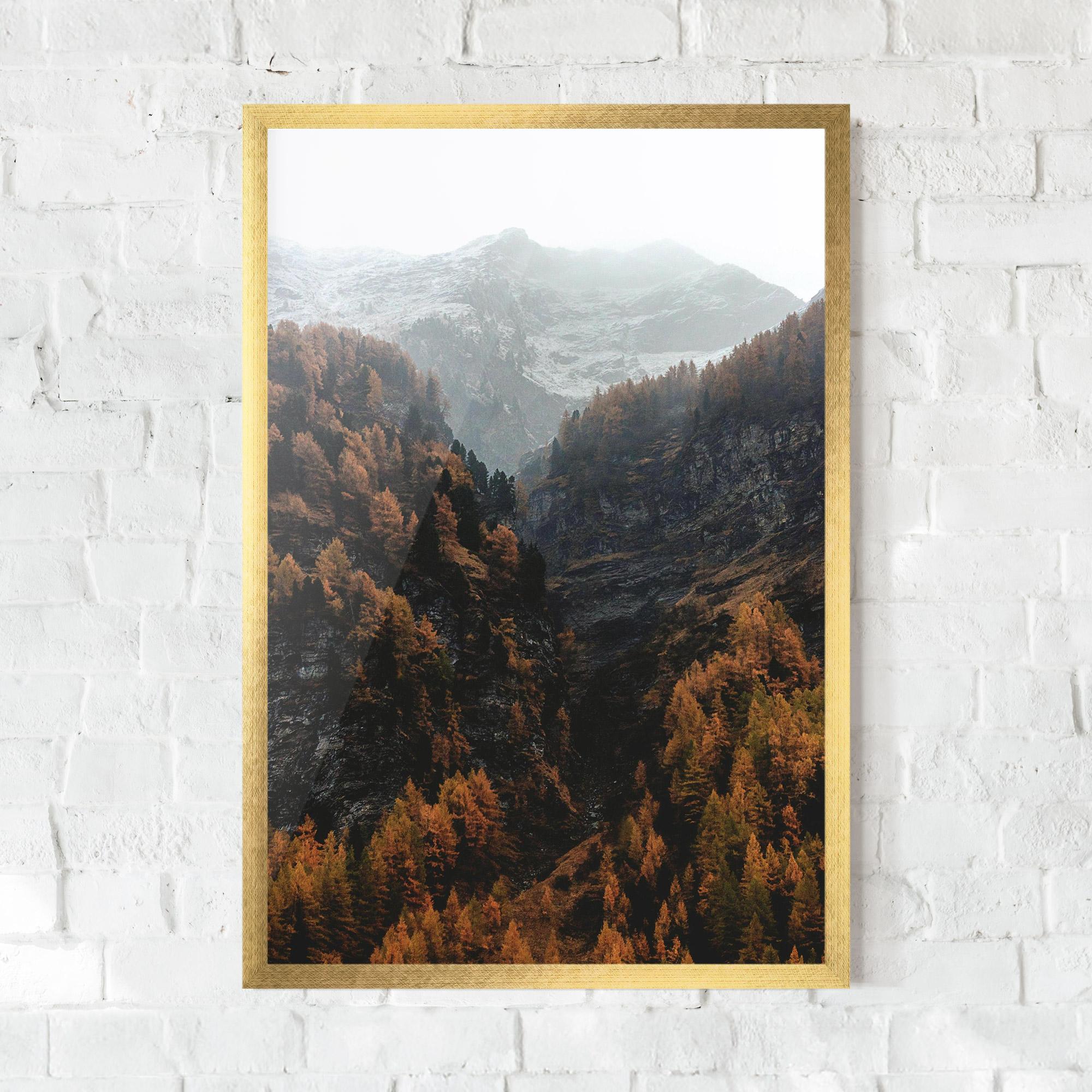 Gerahmte Poster Autumn Mountain mockup 0