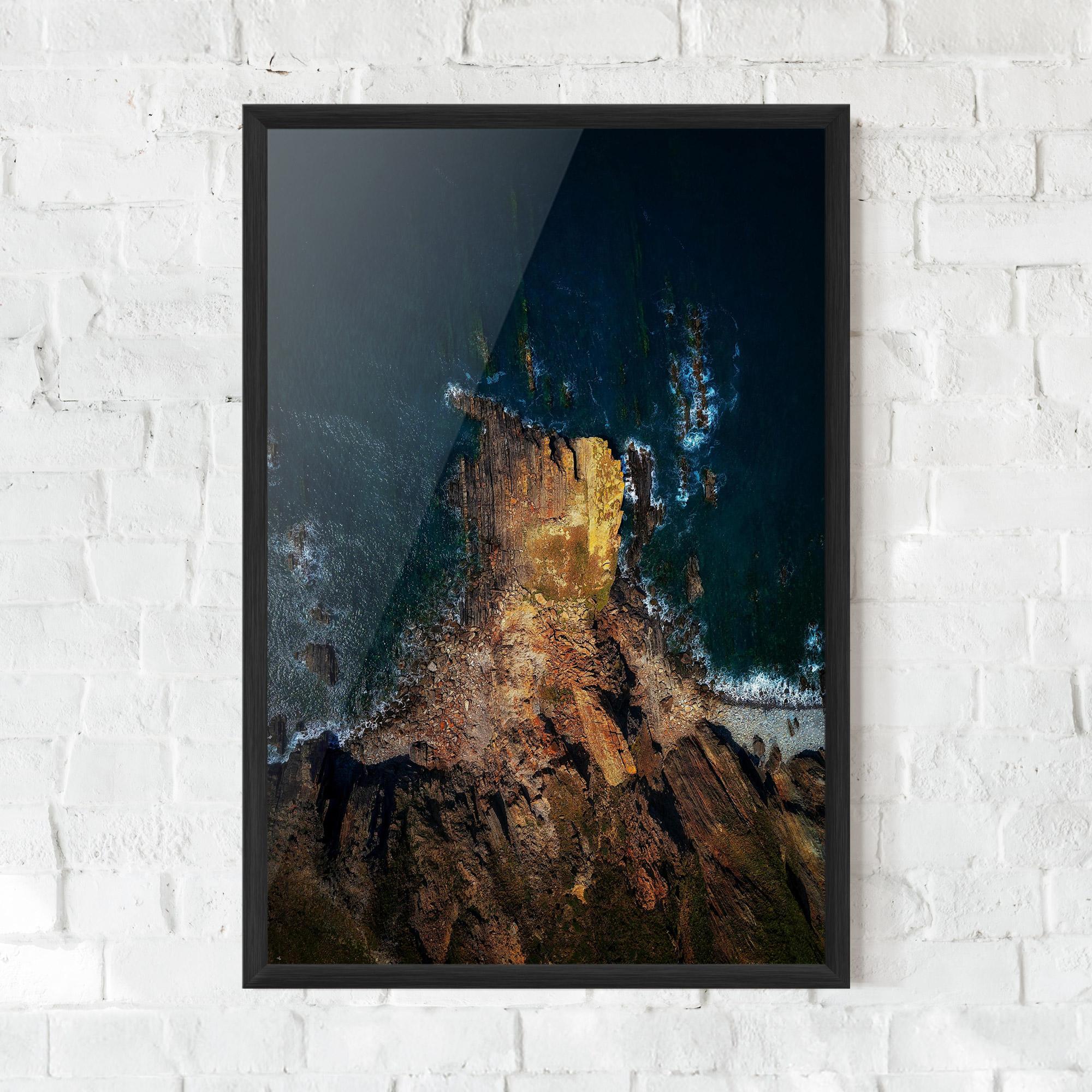 Gerahmte Poster Rocks And Water mockup 0