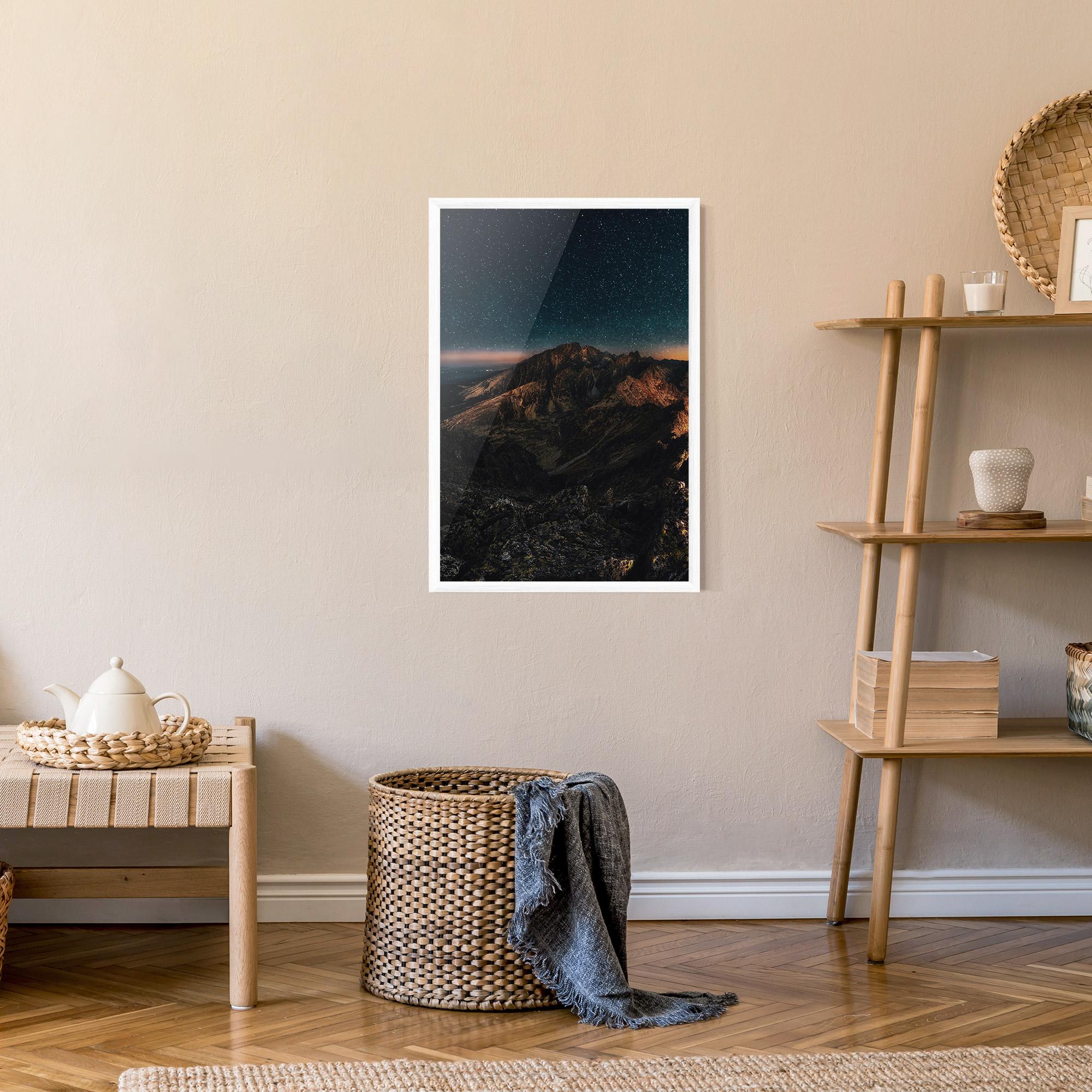 Gerahmte Poster Mountain Sky mockup 9