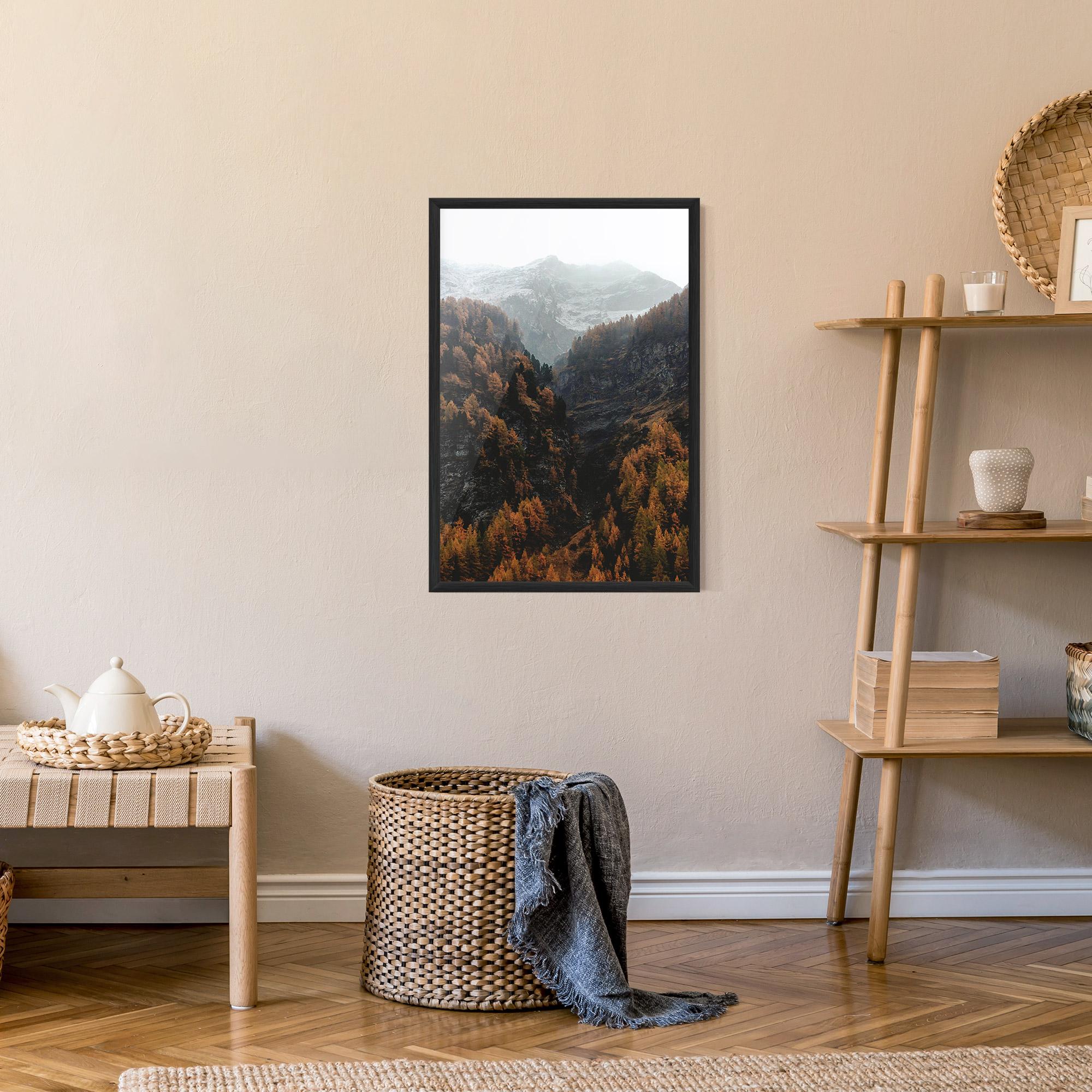 Gerahmte Poster Autumn Mountain mockup 9
