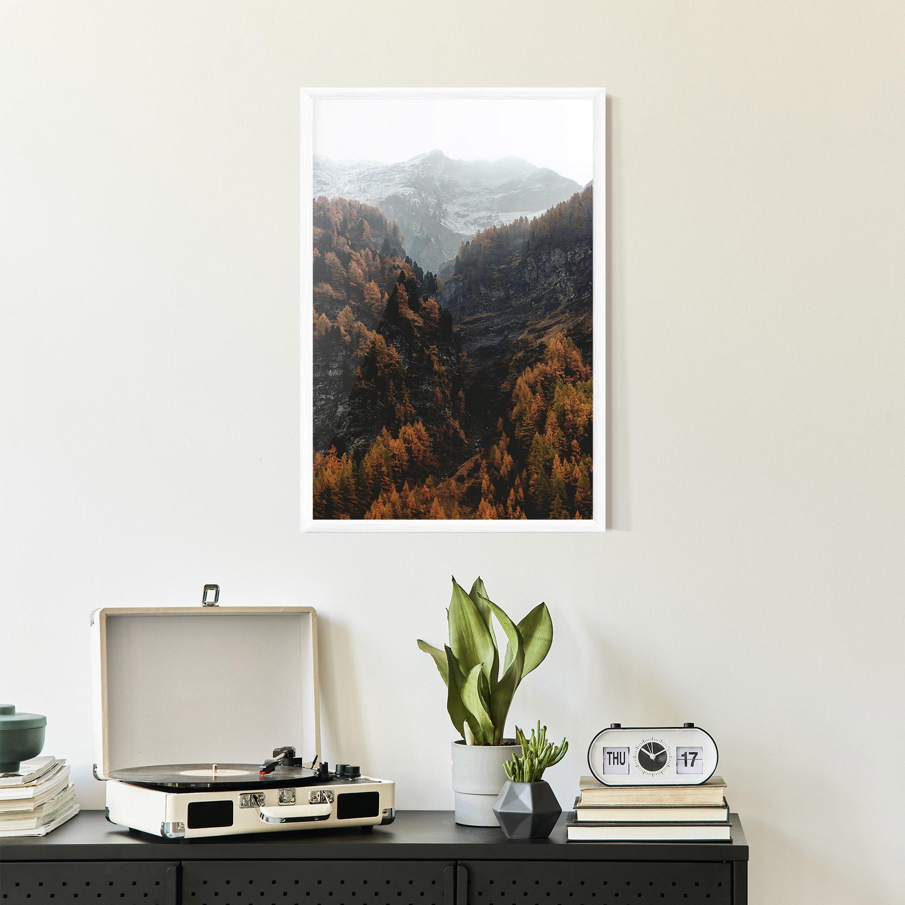Gerahmte Poster Autumn Mountain mockup 2