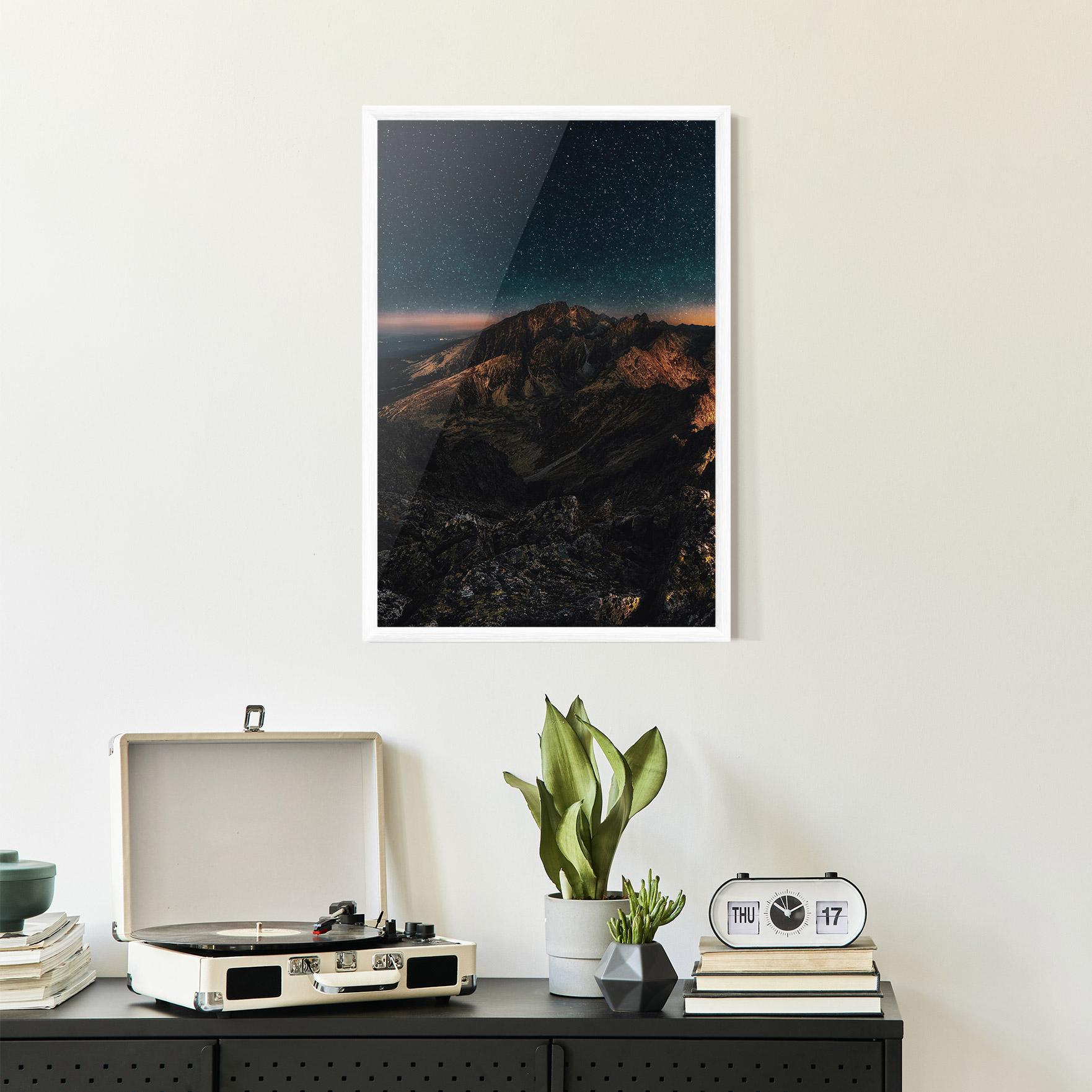 Gerahmte Poster Mountain Sky mockup 2
