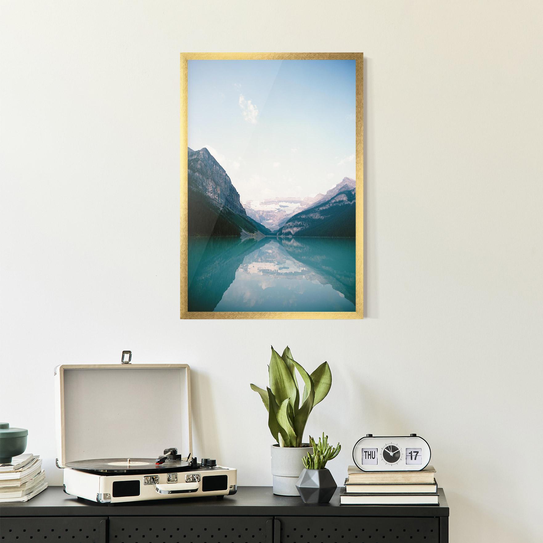 Gerahmte Poster Mountain Valley mockup 2