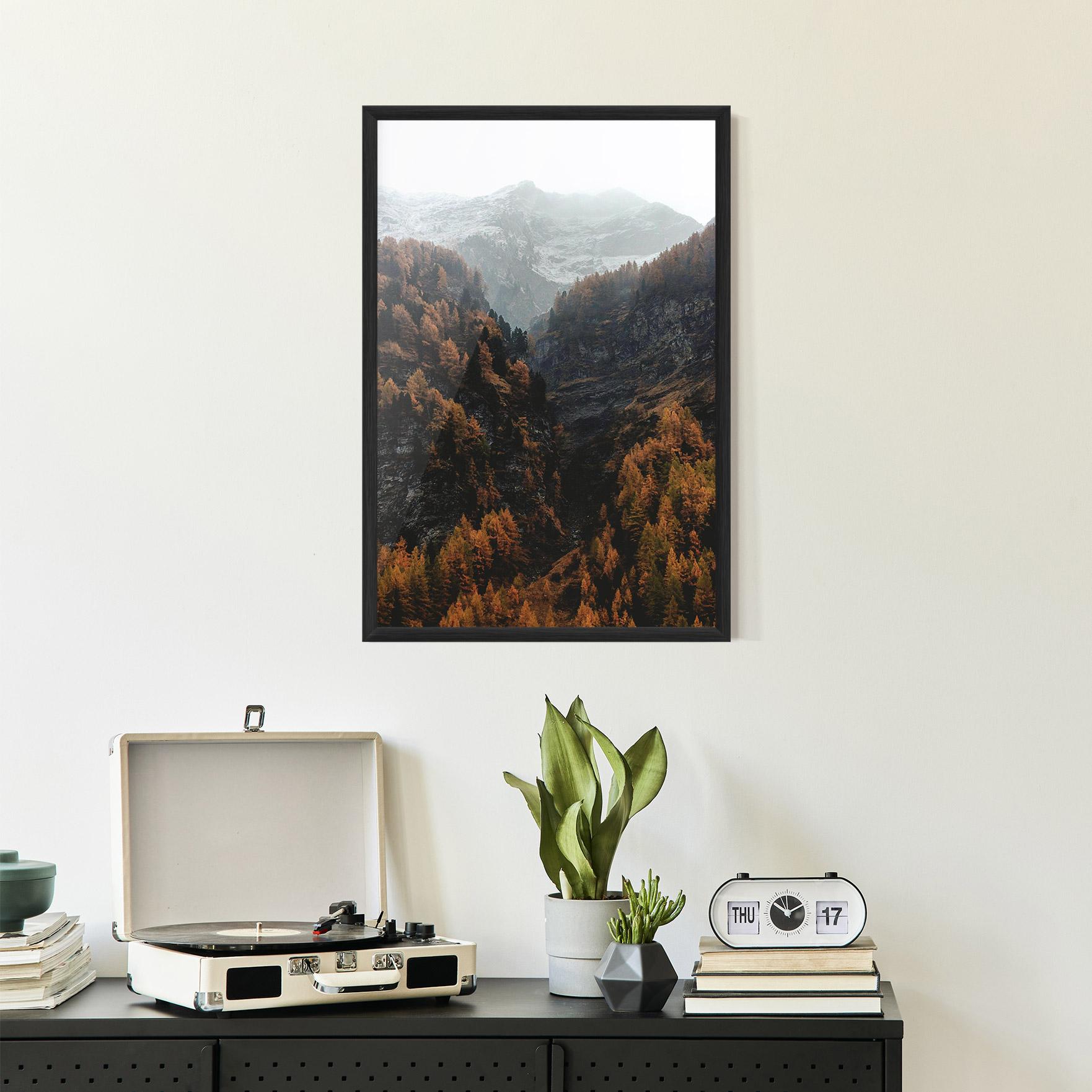 Gerahmte Poster Autumn Mountain mockup 2