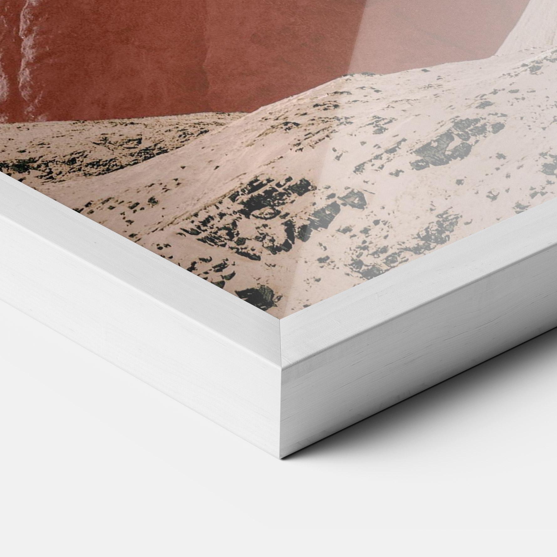 Gerahmte Poster Moon Mountain Art mockup 3