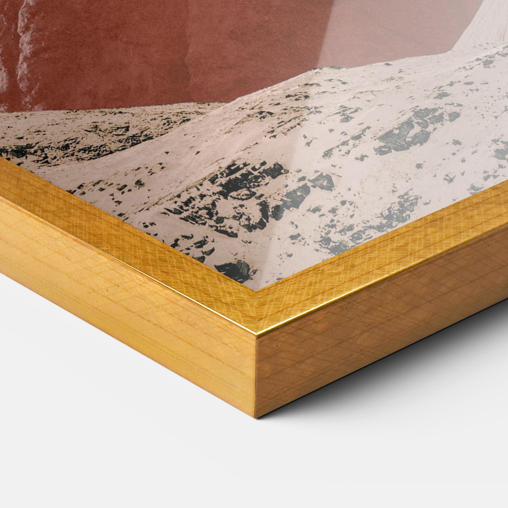 Gerahmte Poster Moon Mountain Art mockup 3