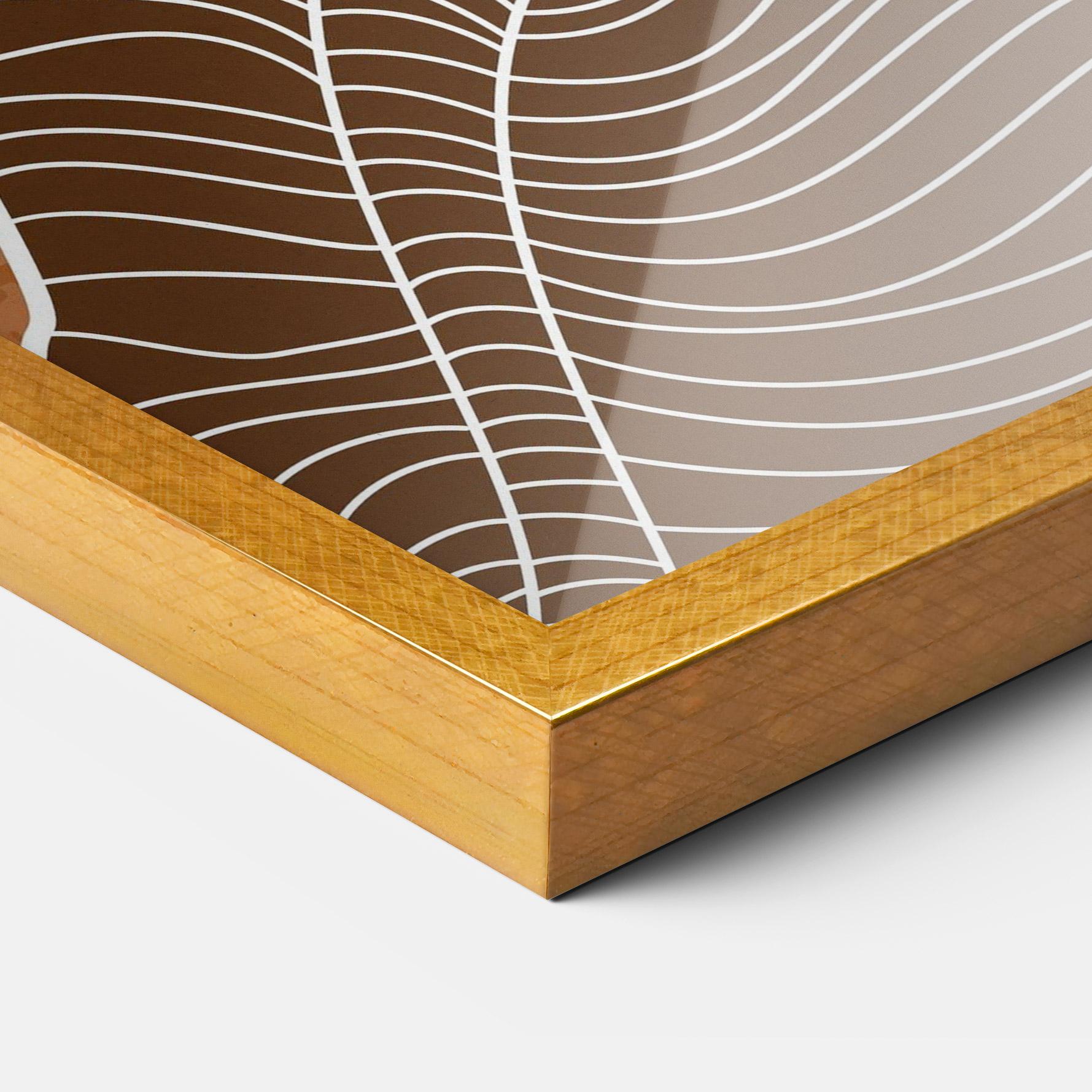 Gerahmte Poster Orange Mountain mockup 3