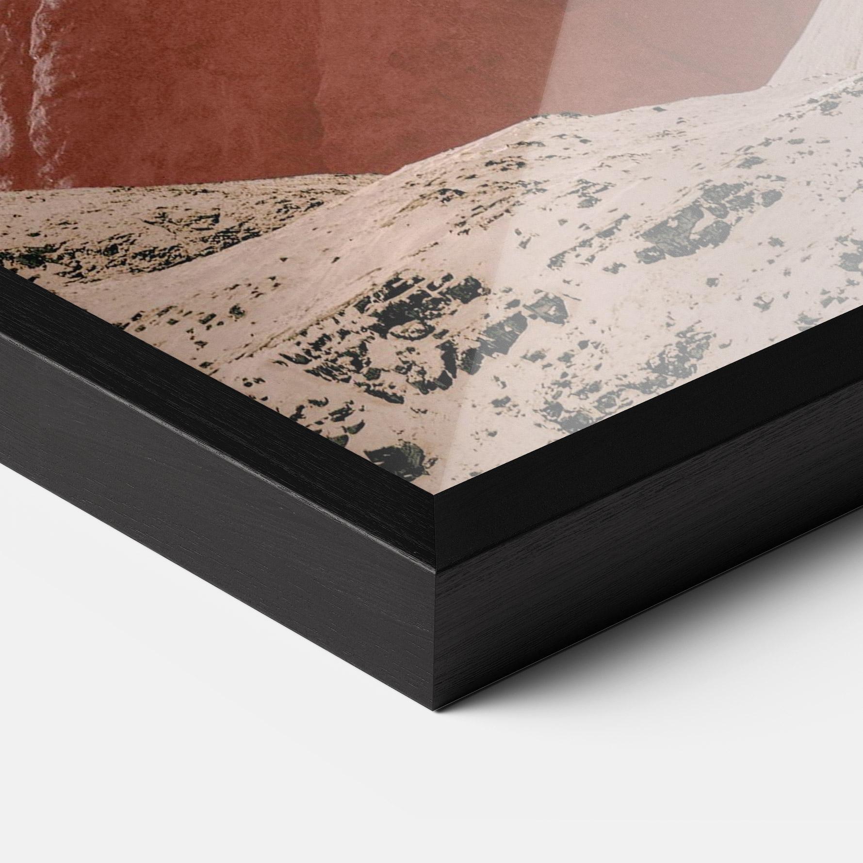 Gerahmte Poster Moon Mountain Art mockup 3