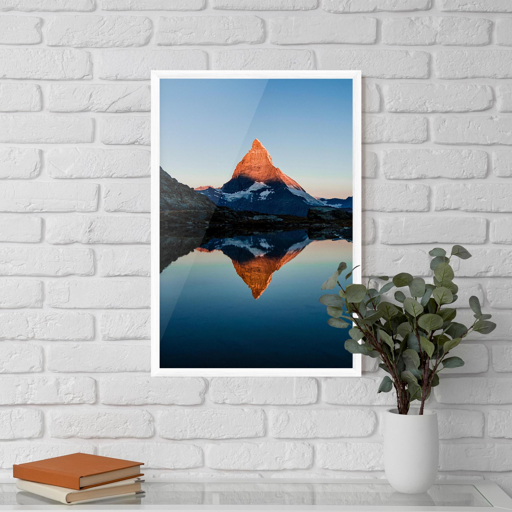 Gerahmte Poster Mirror Mountain mockup 5